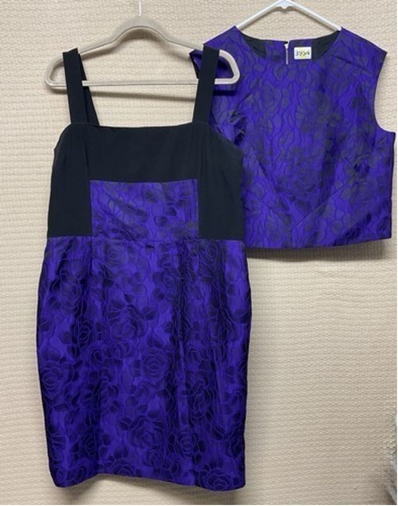 Other Teri Jon Dress Jacquard/Brocade Sleeveless Set /Top Women 18 Size XXL / US 16-18 / IT 52-54 - 1 Thumbnail