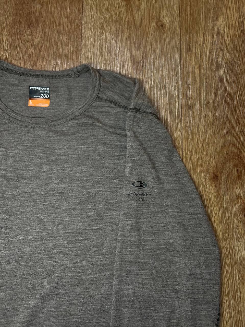 Icebreaker Icebreaker Merino Wool Man’s Beige Bodyfit 200 Sweatshirt Size US L / EU 52-54 / 3 - 2 Thumbnail