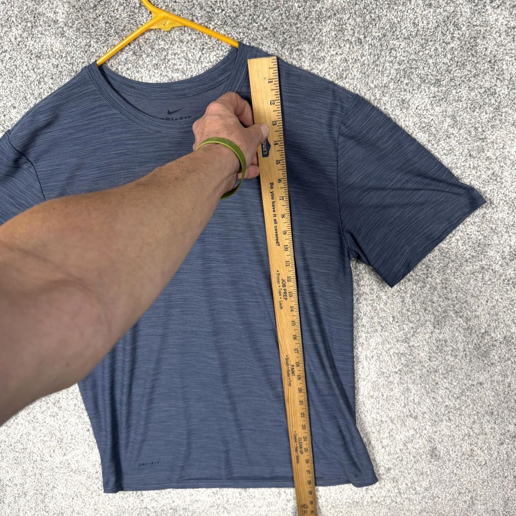 Nike Nike Dri-FIT Shirt Mens Medium Blue Short Sleeve Athletic Training Performance Shirt Size US M / EU 48-50 / 2 - 2 Thumbnail