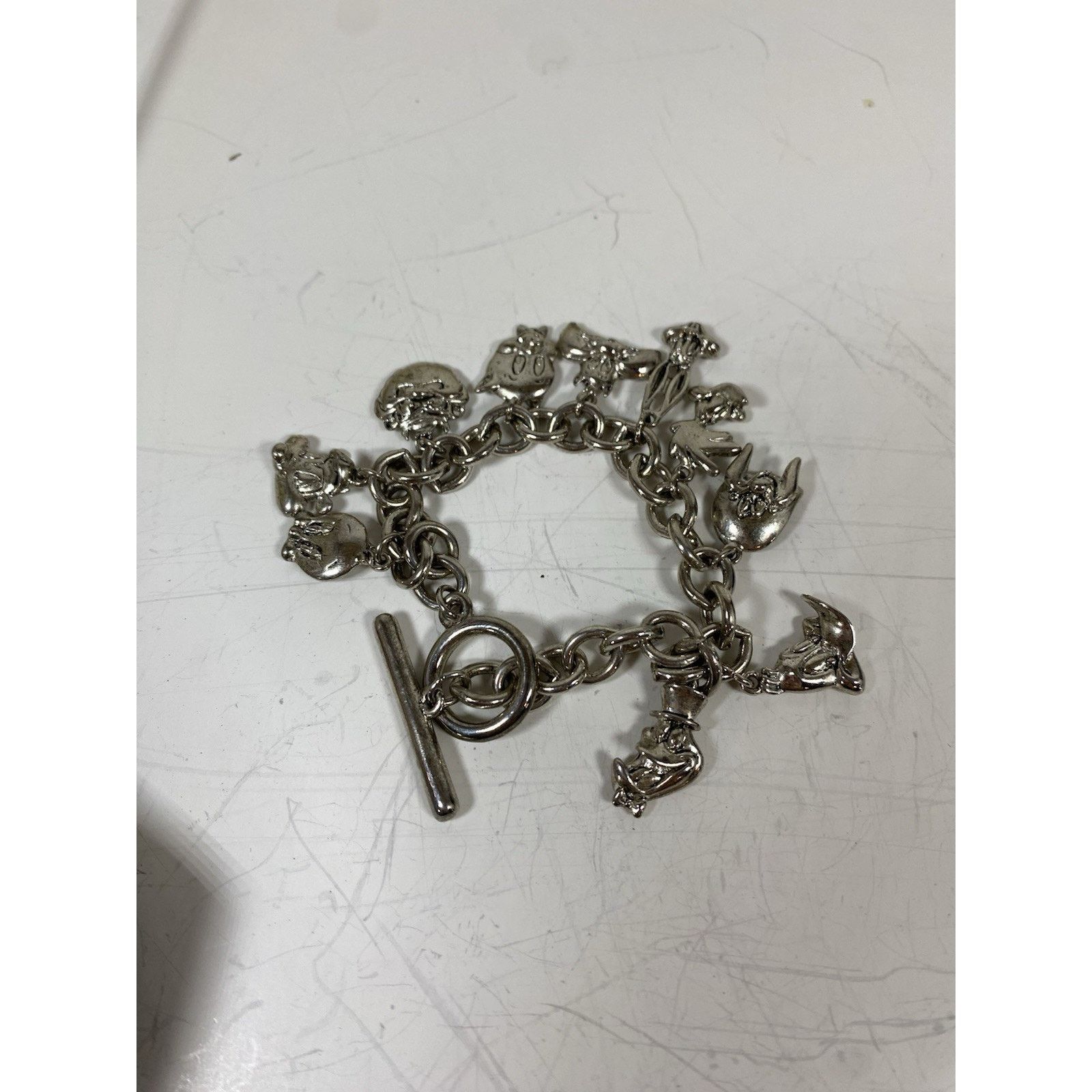 Warner Bros Vintage 1992 WARNER BROS. Comic Character Charm Bracelet Size ONE SIZE - 2 Thumbnail
