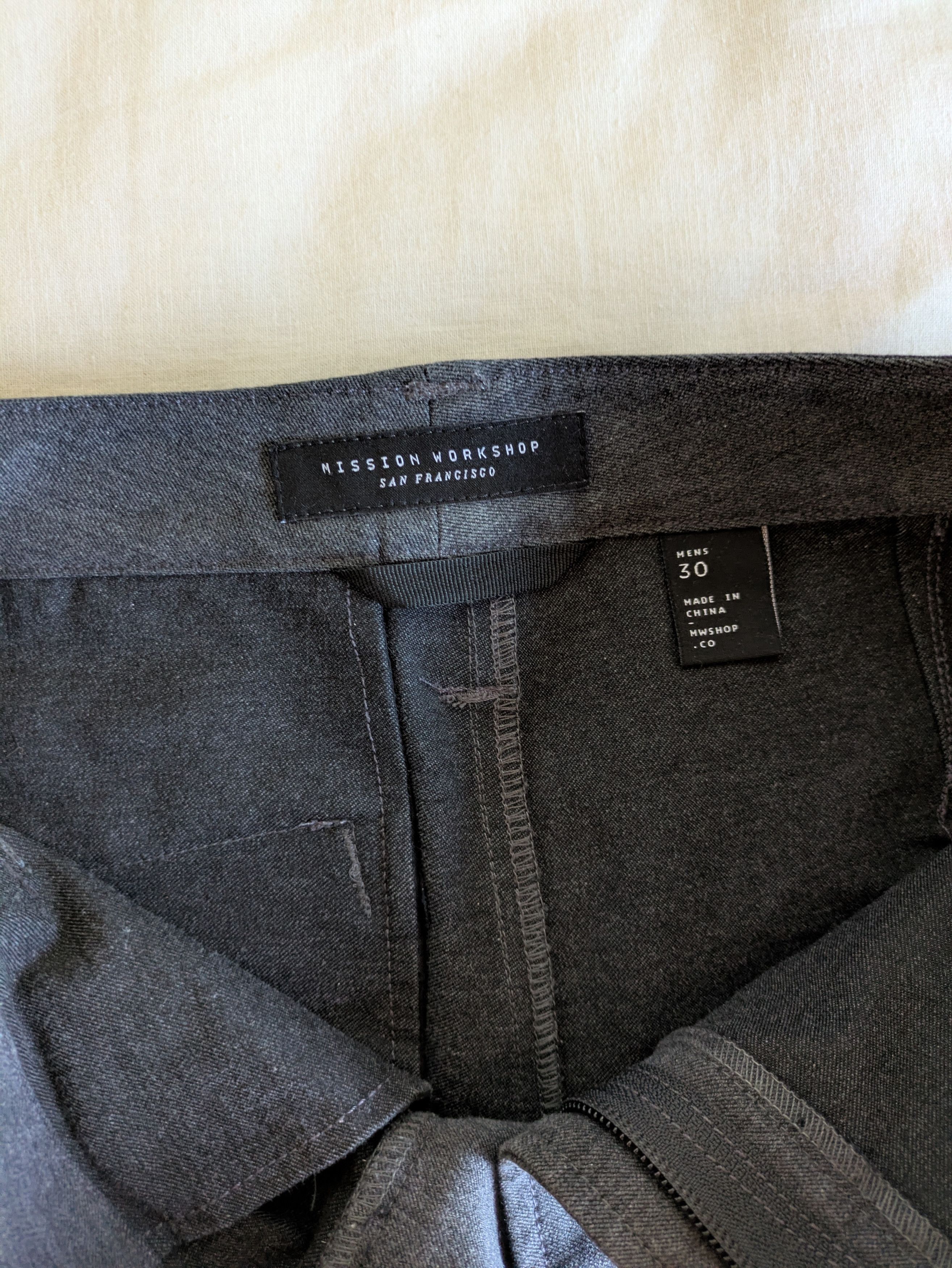 Mission Workshop Icon Pants Gray Men’s 30 Size US 30 / EU 46 - 7 Thumbnail