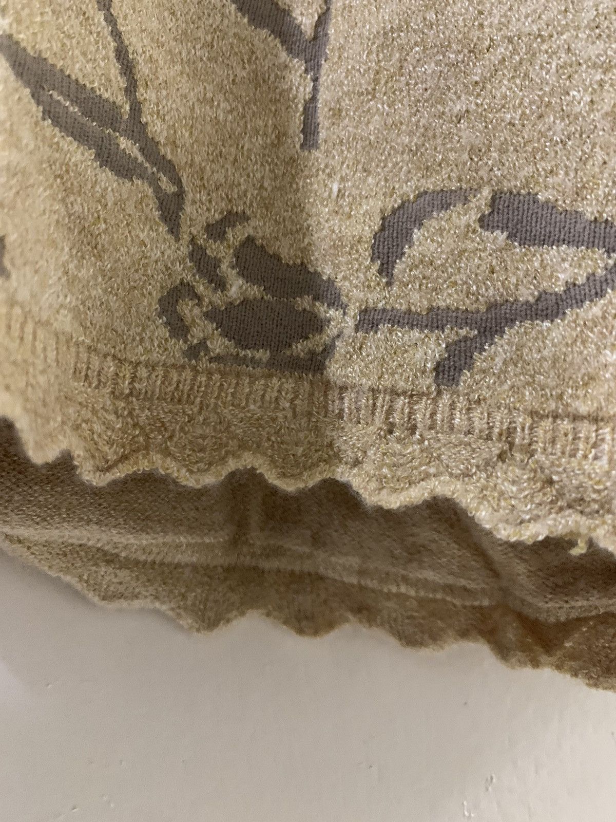 Aran Isles Knitwear × Japanese Brand × Vintage Japanese Brand Flower Knitwear Size M / US 6-8 / IT 42-44 - 4 Thumbnail