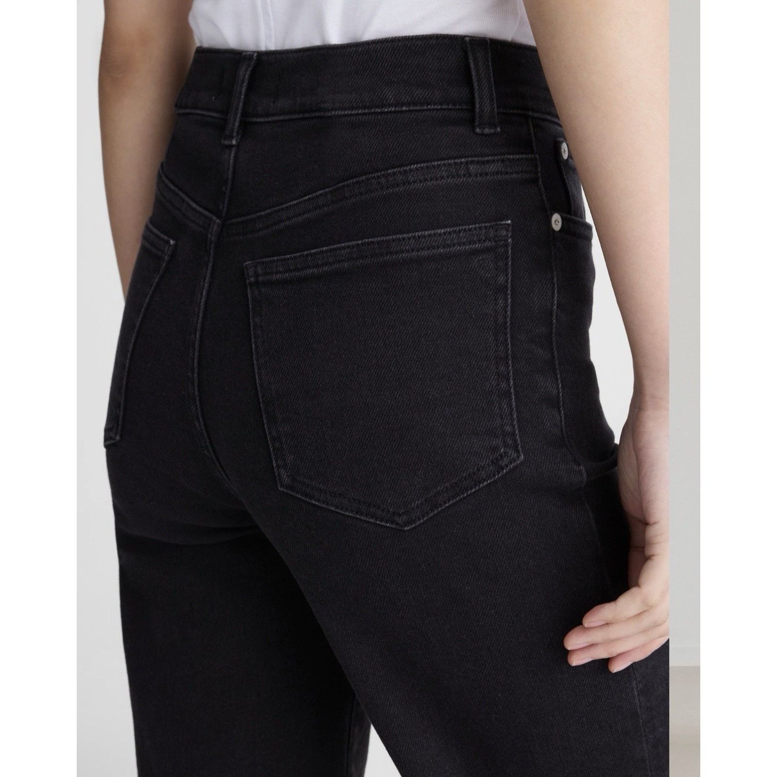 Madewell Madewell The Wide-Leg Jean Black Petite 27P High Rise Size 27" / US 4 / IT 40 - 10 Thumbnail