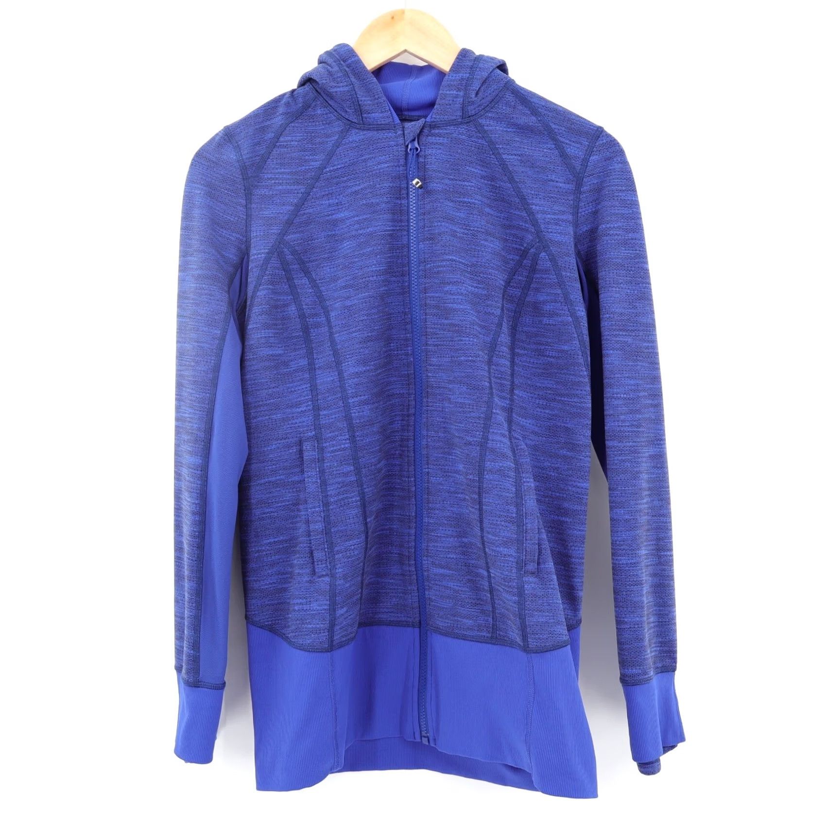 Lululemon Lululemon Women's On The Daily Hoodie Full Zip Heathered Deep Navy Sz 8 Size M / US 6-8 / IT 42-44 - 2 Thumbnail