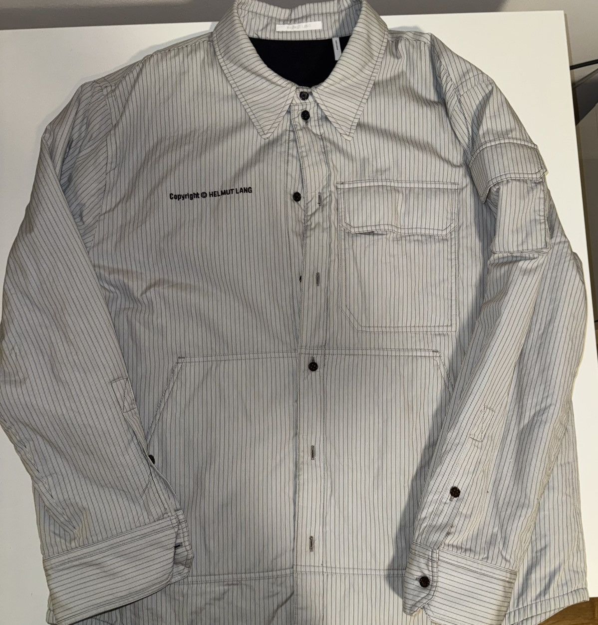 Helmut Lang Helmut Lang Padded Overshirt Jacket Size US XL / EU 56 / 4 - 1 Thumbnail