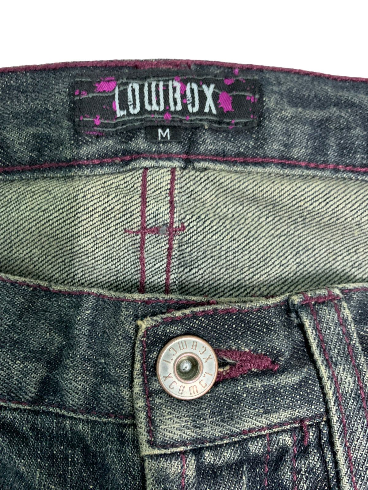 Japanese Brand 🔥Rare Japanese Brand Lowbox Distressed Asid Wash Design Size US 30 / EU 46 - 13 Thumbnail