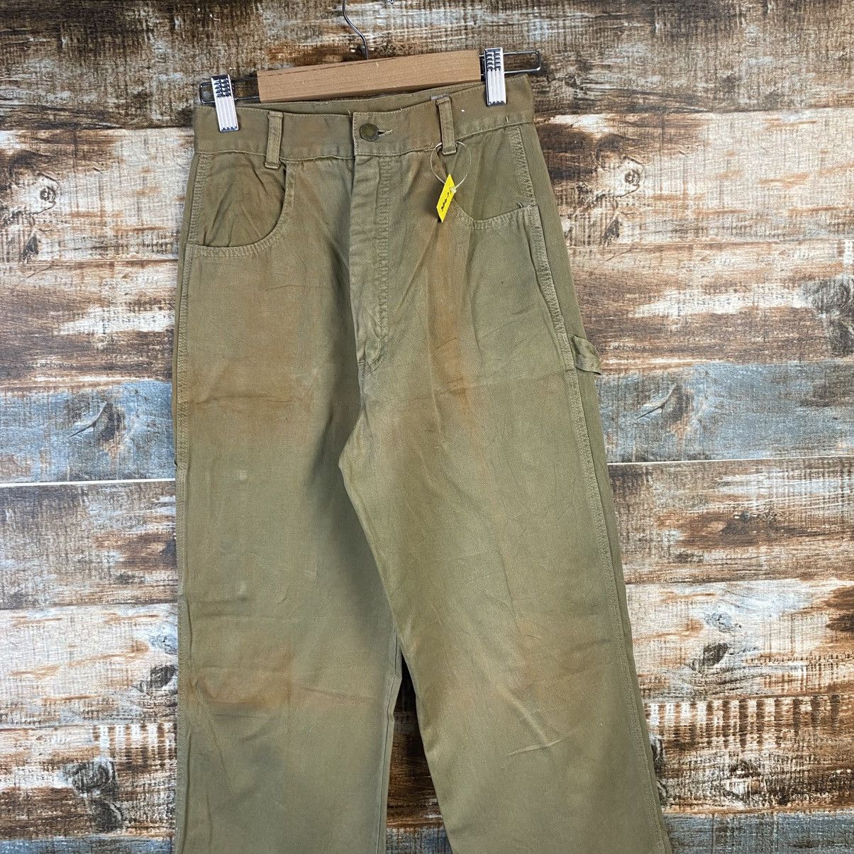 Vintage DL Half Beige cargo vintage Casual Pants #C946 Size 22" - 4 Thumbnail