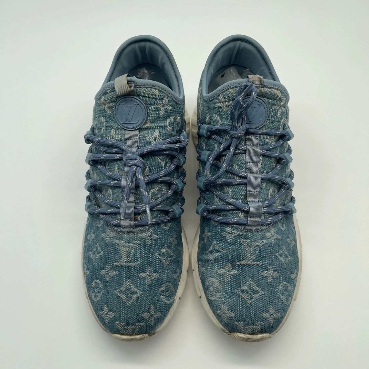 Louis Vuitton LV Denim Sneakers US8 Used Size US 8 / IT 38 - 6 Thumbnail