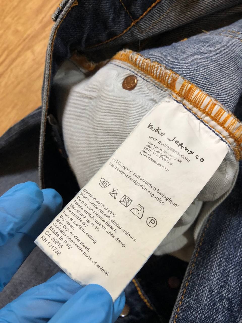 Nudie Jeans NUDIE STEADY EDDIE Blue Wash Denim Straight Jeans Size US 30 / EU 46 - 3 Thumbnail