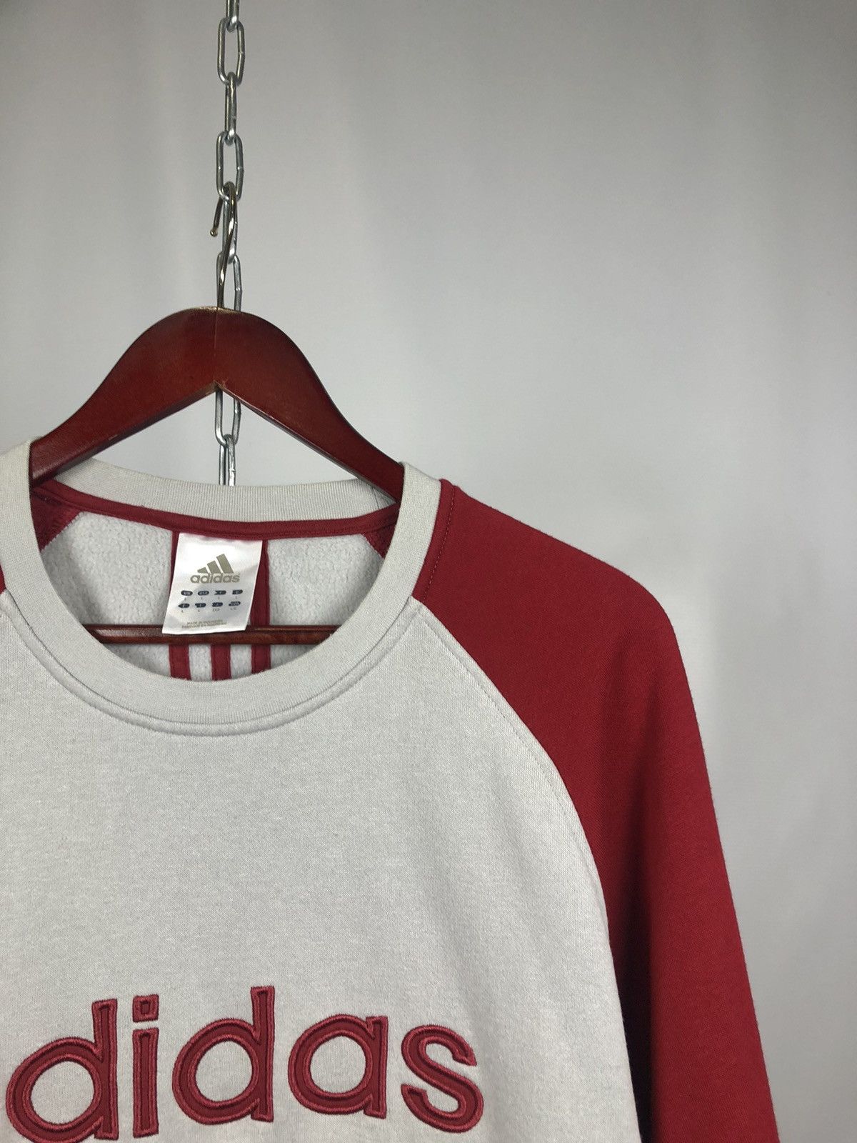 Adidas Adidas vintage sweatshirt big logo Size US L / EU 52-54 / 3 - 2 Thumbnail