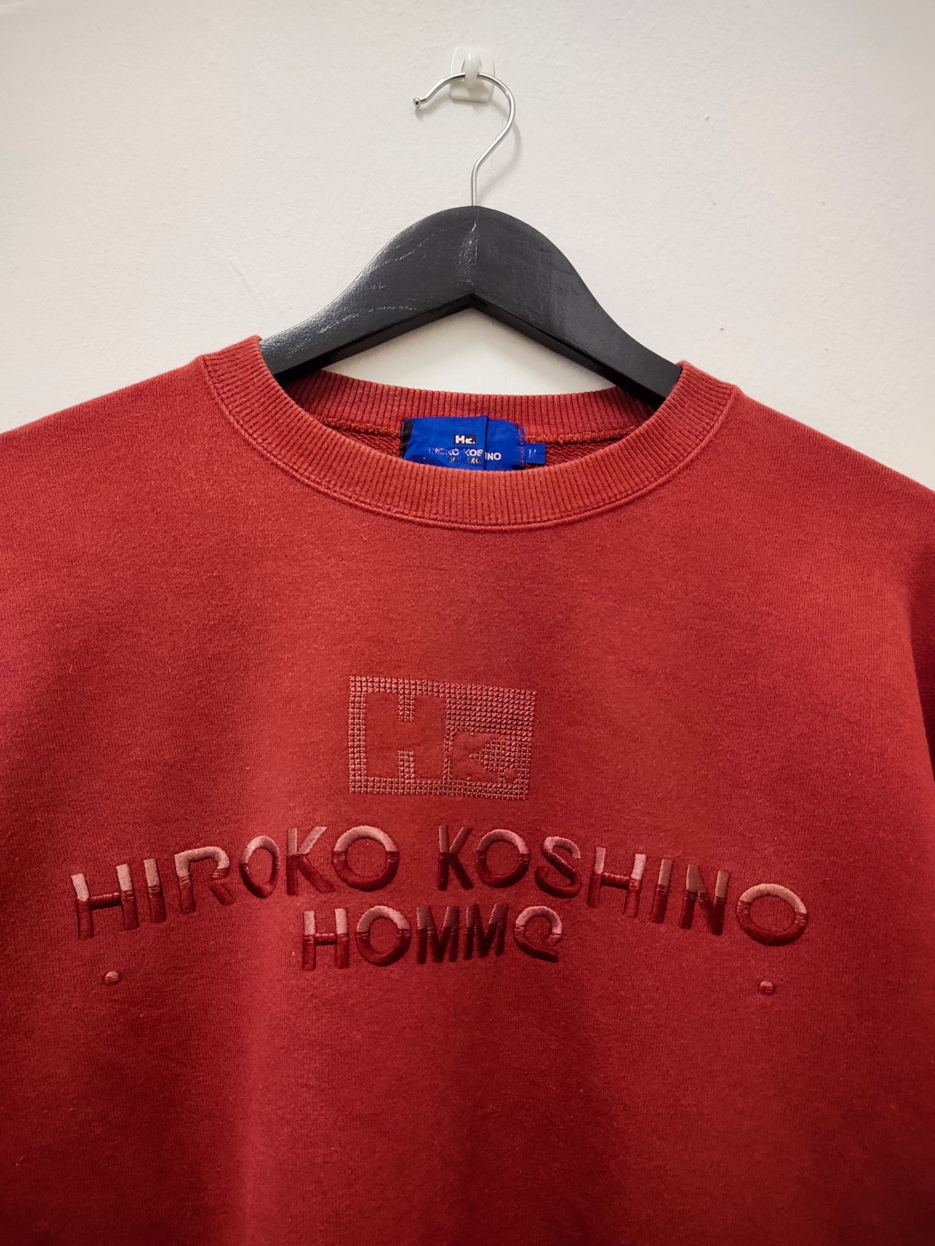 Hiroko Koshino Homme Vintage Hiroko Koshino Homme Big logo sweatshirt Size US M / EU 48-50 / 2 - 2 Thumbnail