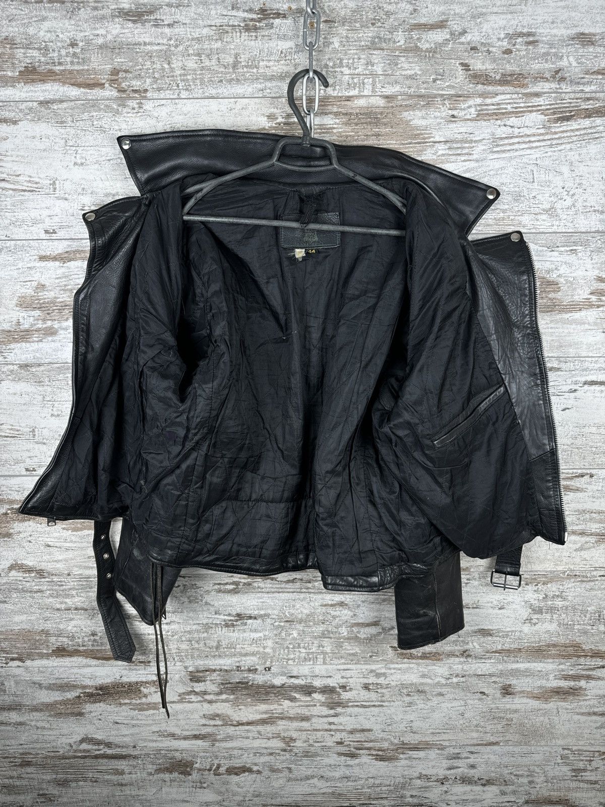 Leather Mens Vintage Leather jacket bombers biker 90s rare y2k Size US S / EU 44-46 / 1 - 22 Thumbnail