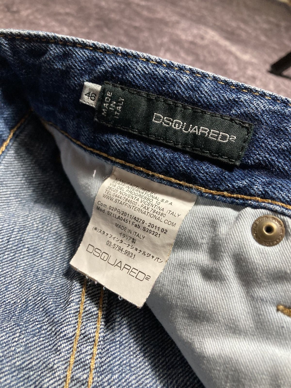 Dsquared2 Dsquared2 Unisex Jeans Size 46 US 30 Distressed Blue Denim Size 30" / US 8 / IT 44 - 9 Thumbnail