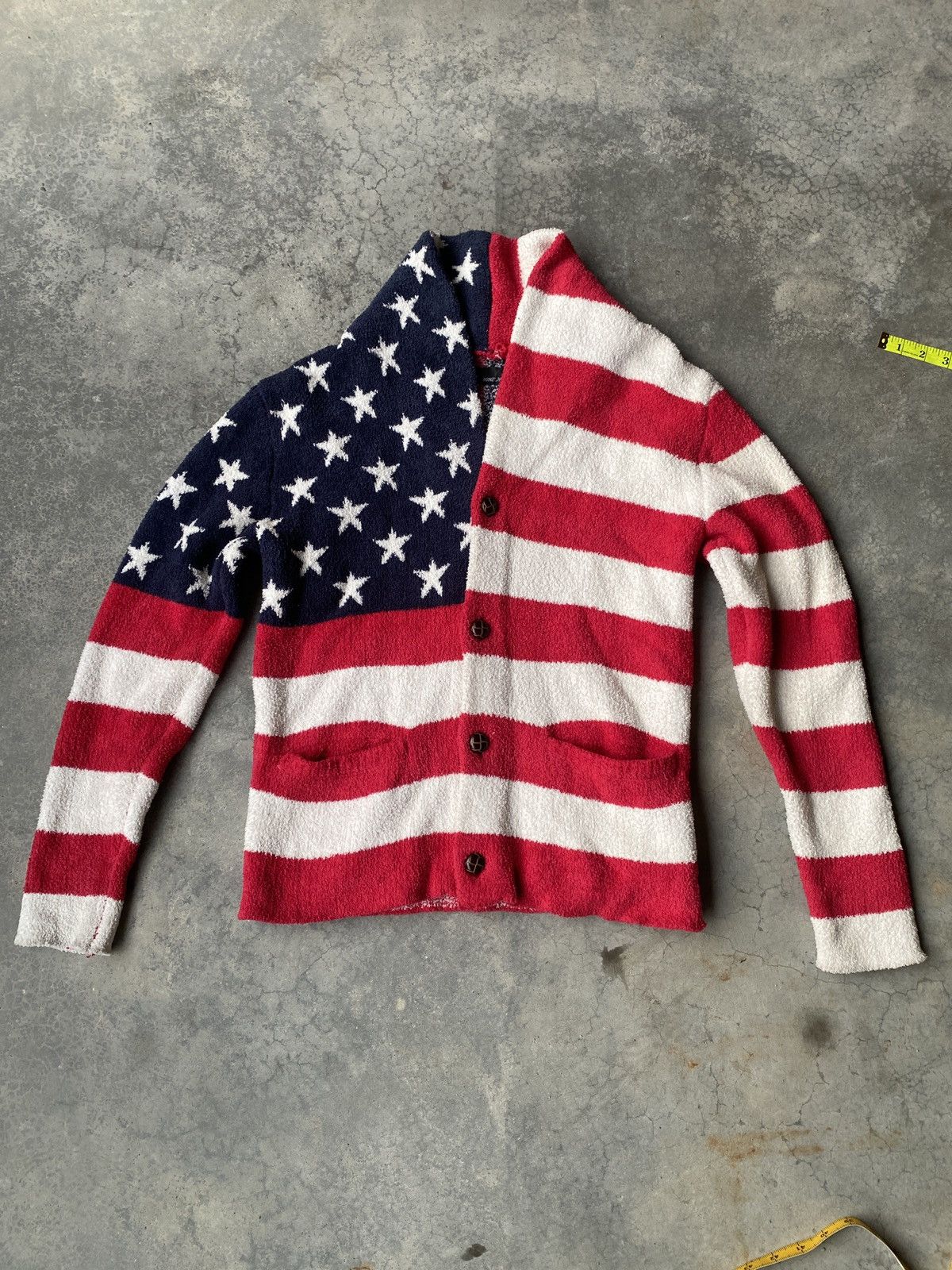 Japanese Brand Vintage Usa flag design flech jacket Size US S / EU 44-46 / 1 - 1 Thumbnail