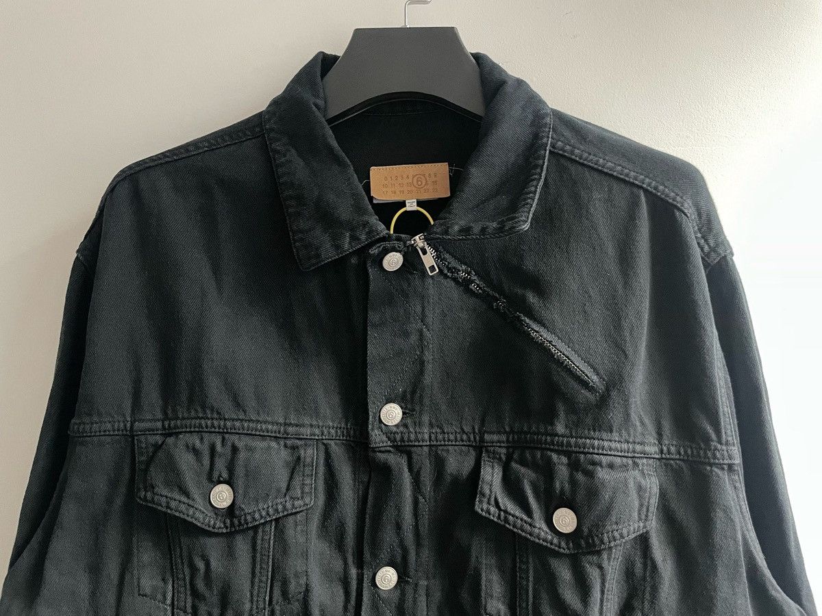 Maison Margiela Maison Margiela MM6 Collar Zipper Denim Jacket Size US M / EU 48-50 / 2 - 8 Thumbnail