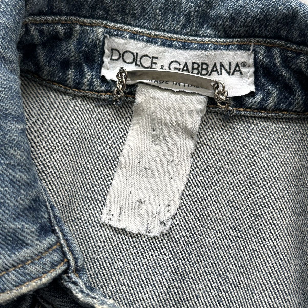 Dolce & Gabbana 90s Dolce & Gabbana Vintage Denim Vest Open Front Y2K Size S / US 4 / IT 40 - 5 Thumbnail