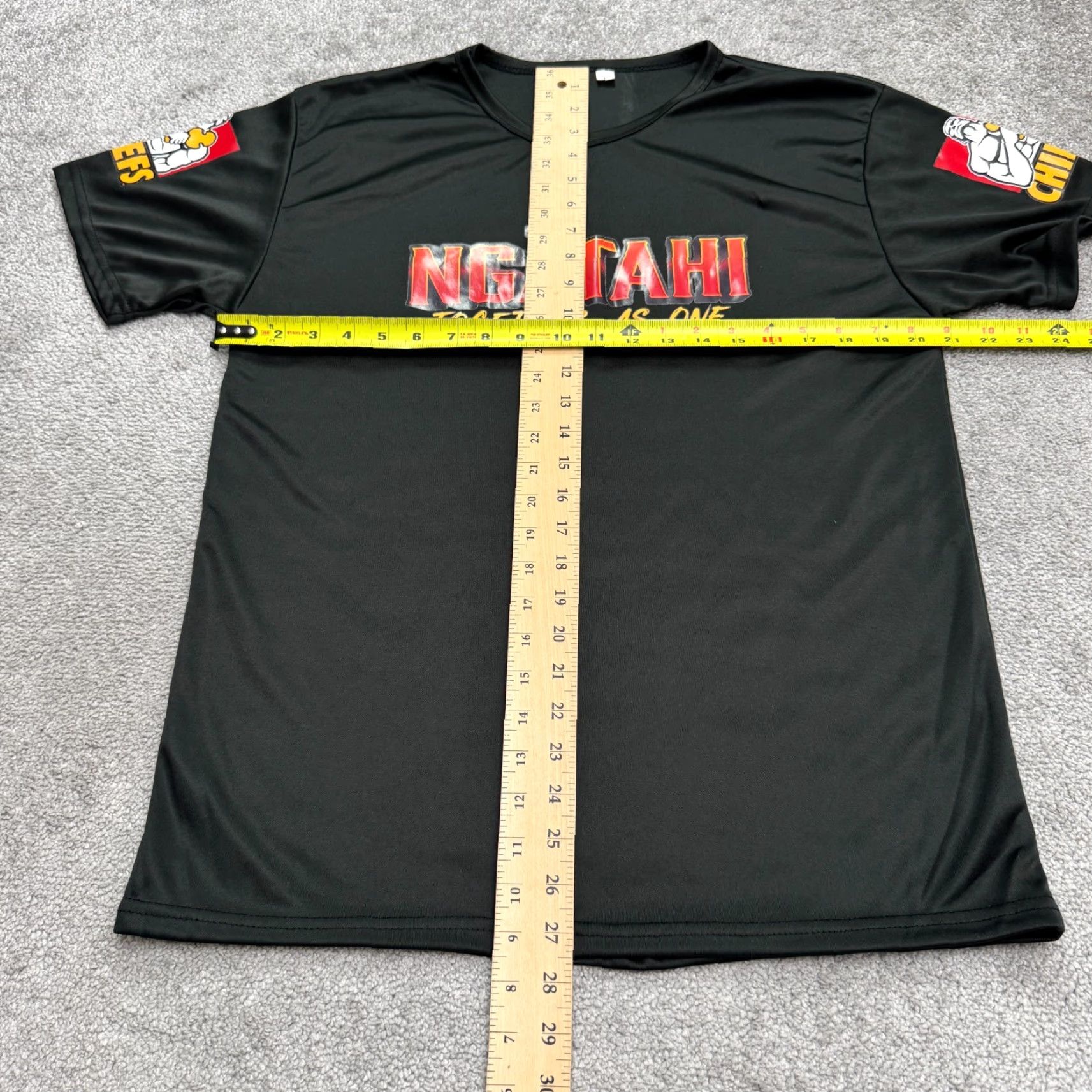 Hamilton Hamilton's Chiefs Ngatahi Rugby Graphic T-Shirt Mens Large Black Crew Neck Tee Size US L / EU 52-54 / 3 - 7 Thumbnail