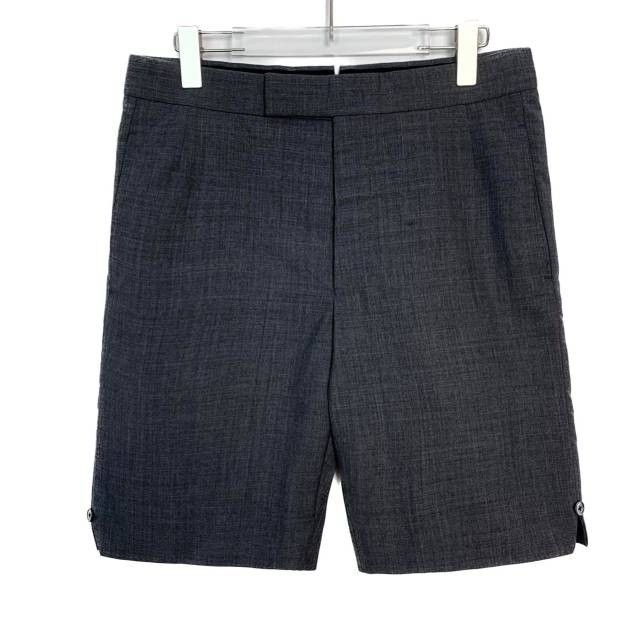 Thom Browne Thom Browne Mens Grey Wool Casual Shorts Size 44 Button Deta Size US 44 / EU 60 - 1 Thumbnail