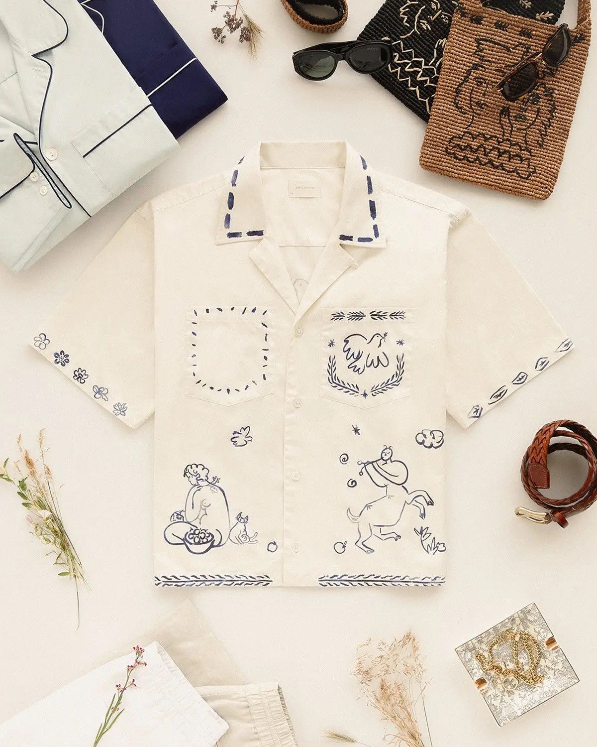 Aime Leon Dore Aime Leon Dore Lesvos Cropped Camp Shirt - Large Size US L / EU 52-54 / 3 - 2 Thumbnail