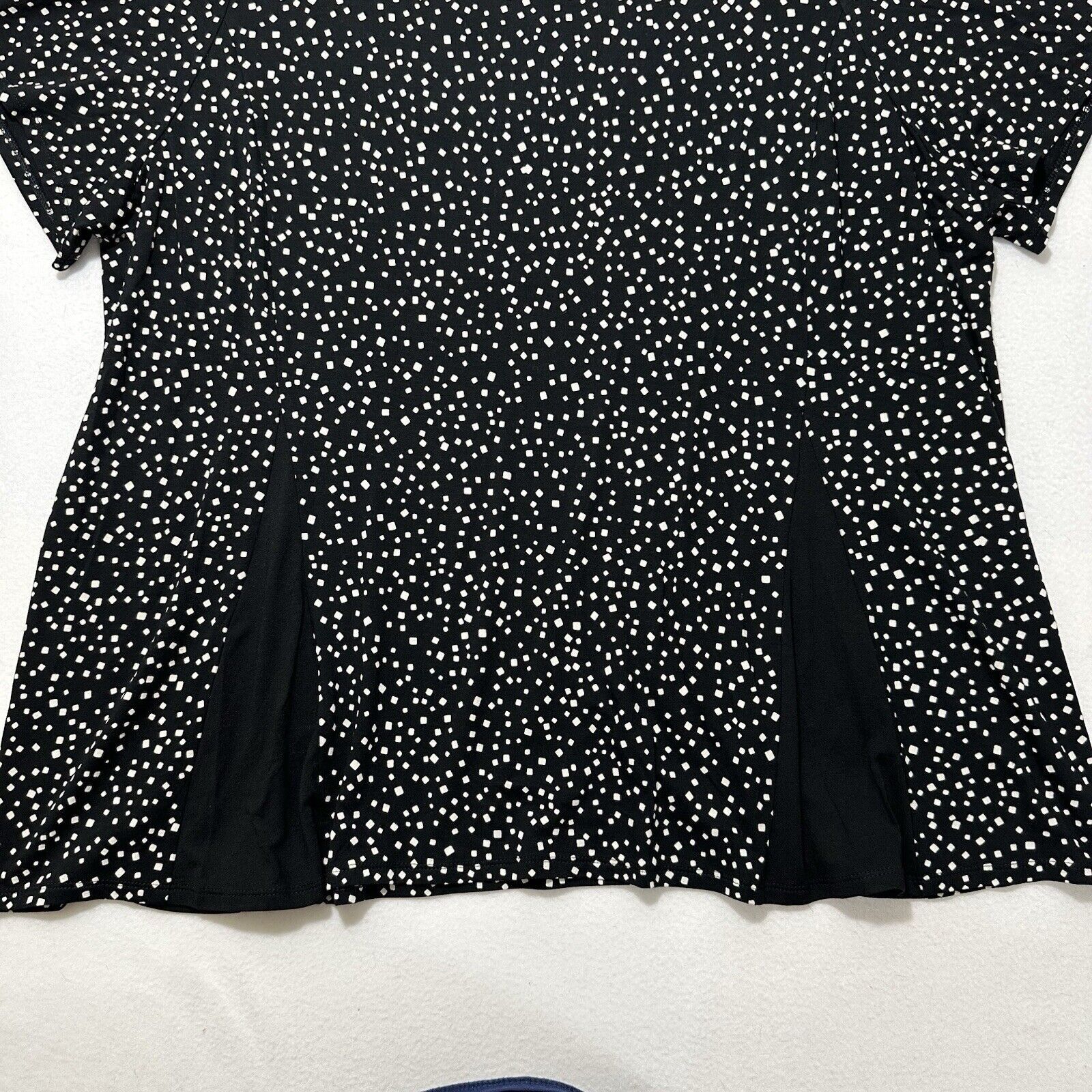 J. Jill J. Jill 3XL Wearever Collection Black White Polka Dot Blouse Size 3XL / US 20-22 - 7 Thumbnail