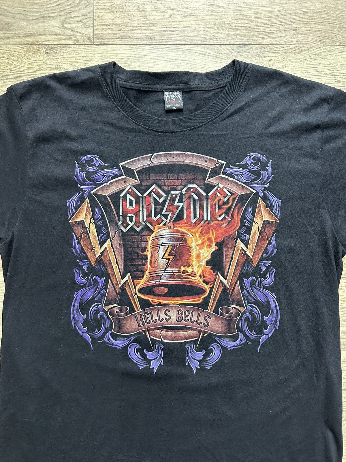 Band Tees AC/DC hells bells t shirt tee band rock metal heavy bootleg Size US XL / EU 56 / 4 - 7 Thumbnail
