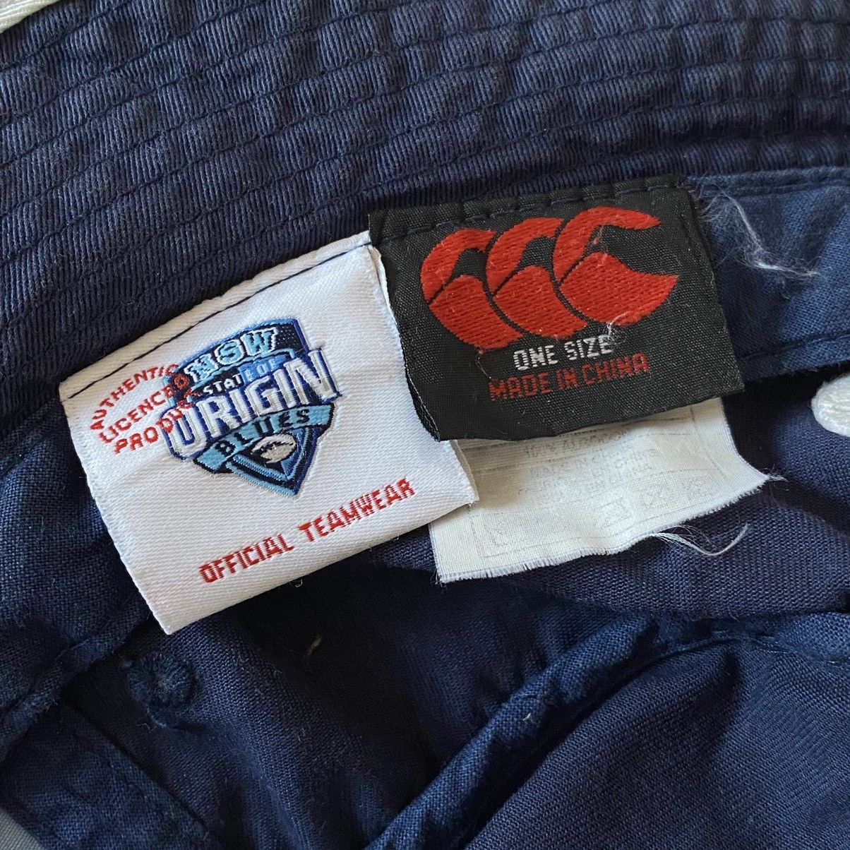 Canterbury of New Zealand × Cotton Traders × Vintage Vintage State Of Origin Blues CCC Rugby Team Bucket Hat Size ONE SIZE - 6 Thumbnail