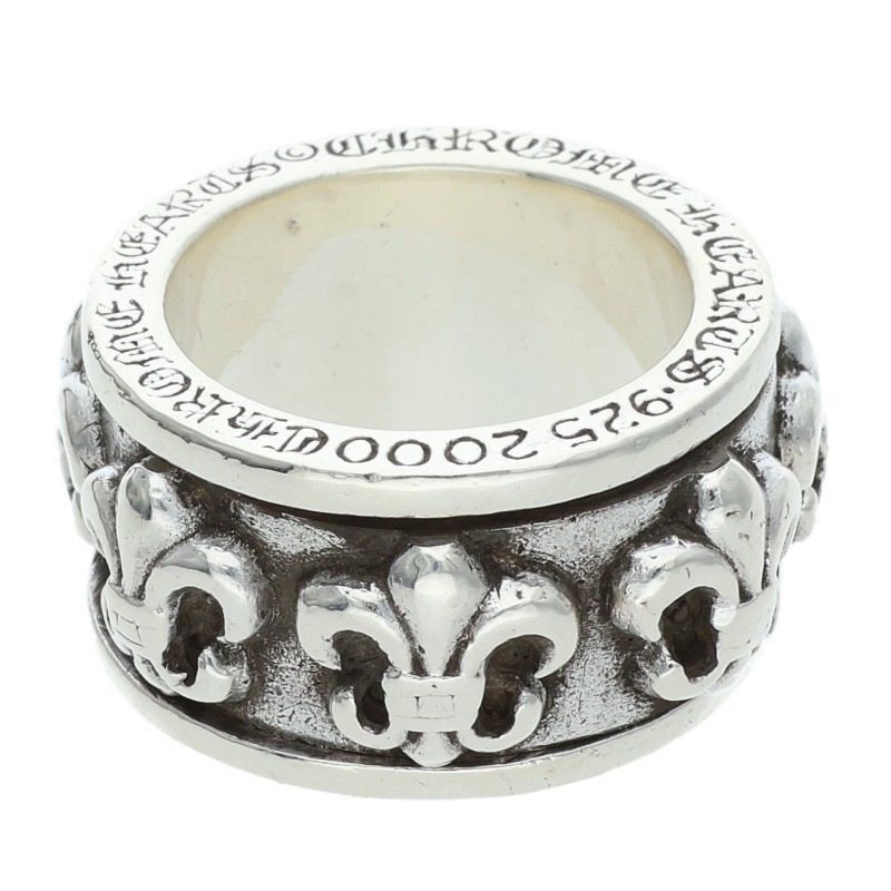 Chrome Hearts Chrome Hearts Spinner Fleur Silver Ring Size ONE SIZE - 1 Thumbnail