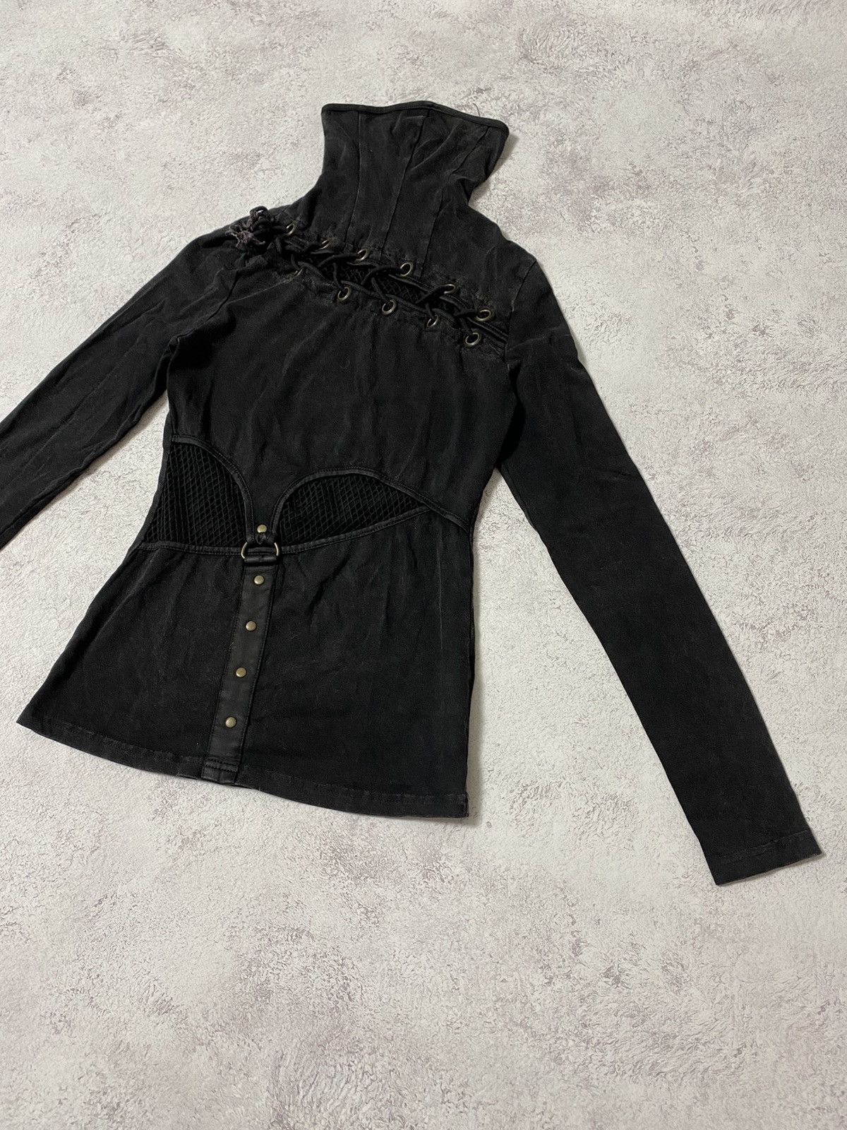 Japanese Brand Women’s Avant Garde Punk Rave Top Size XS-S Size XS / US 0-2 / IT 36-38 - 5 Thumbnail