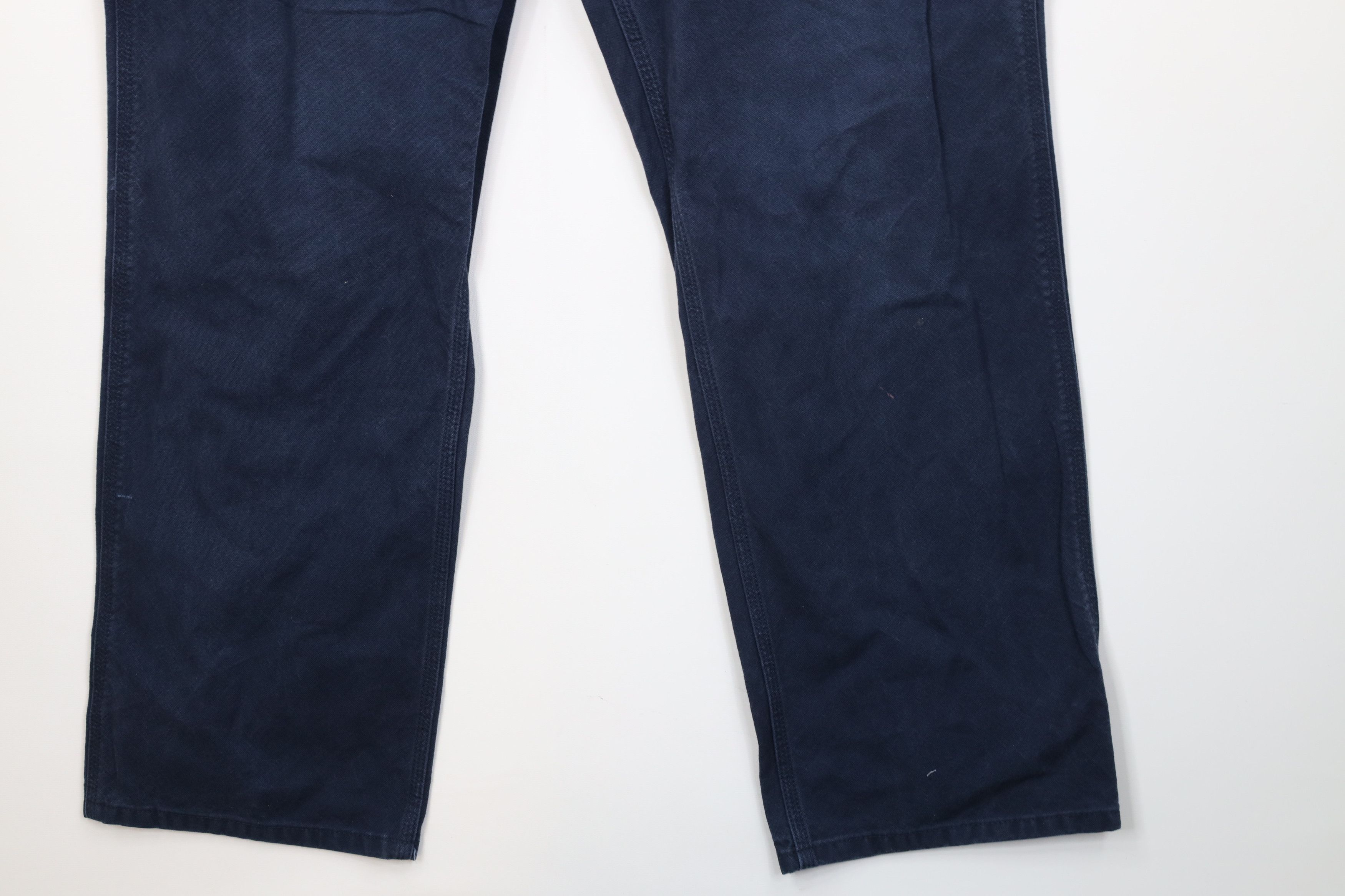 Carhartt Vintage Y2K Carhartt Wide Leg Dungaree Pants Navy Blue Size US 38 / EU 54 - 5 Thumbnail