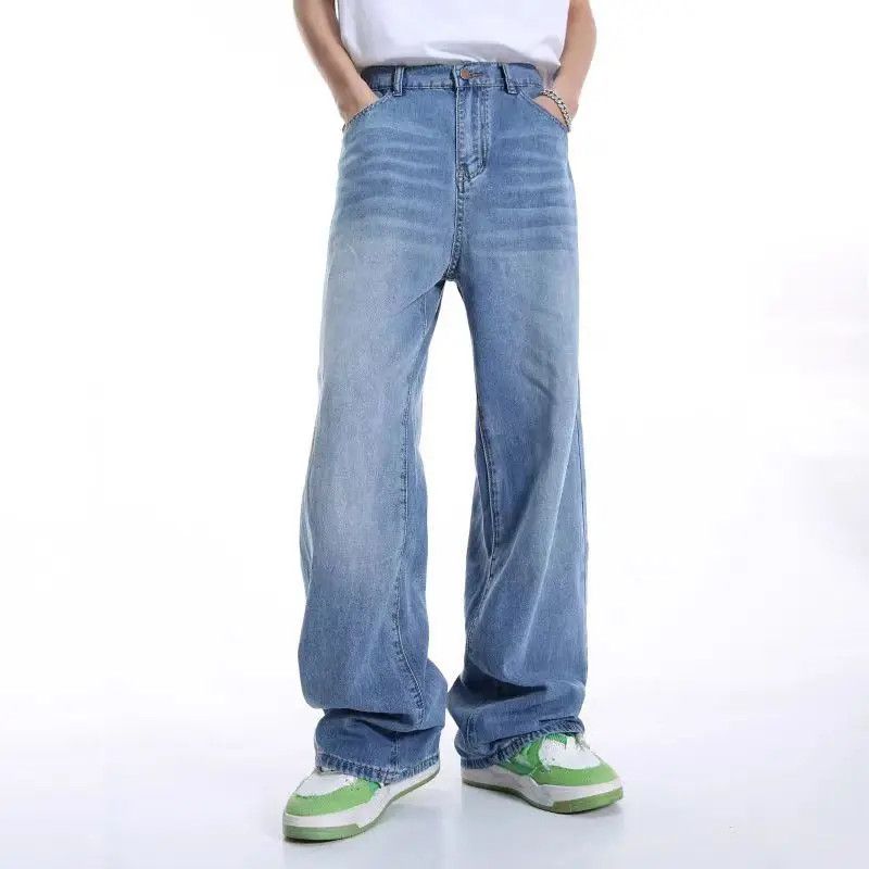 Japanese Brand × Jean Casual Light Blue Harajuku Jeans Size US 33 - 1 Thumbnail