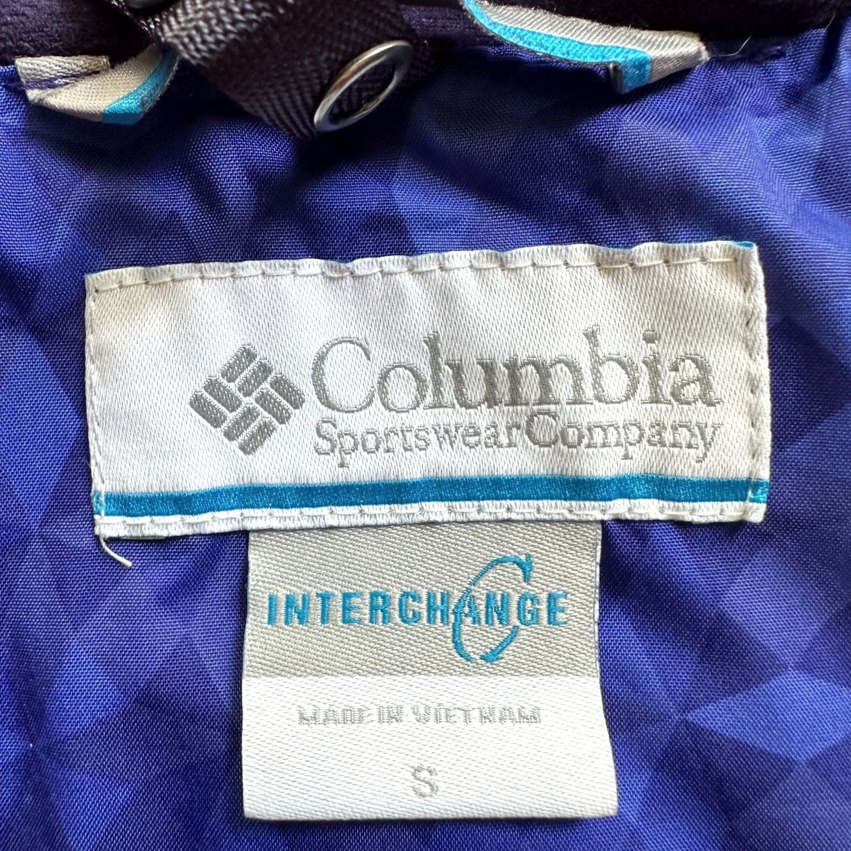 Vintage Columbia Jacket Womens Small Interchange Blue Lined Full Zip Pockets Winter Jacket Size S / US 4 / IT 40 - 4 Thumbnail