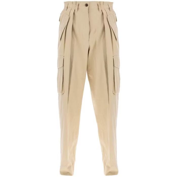 image of Dries Van Noten O1S22I1N0524 Cargo Polkar Pants In Beige, Women's (Size 38)