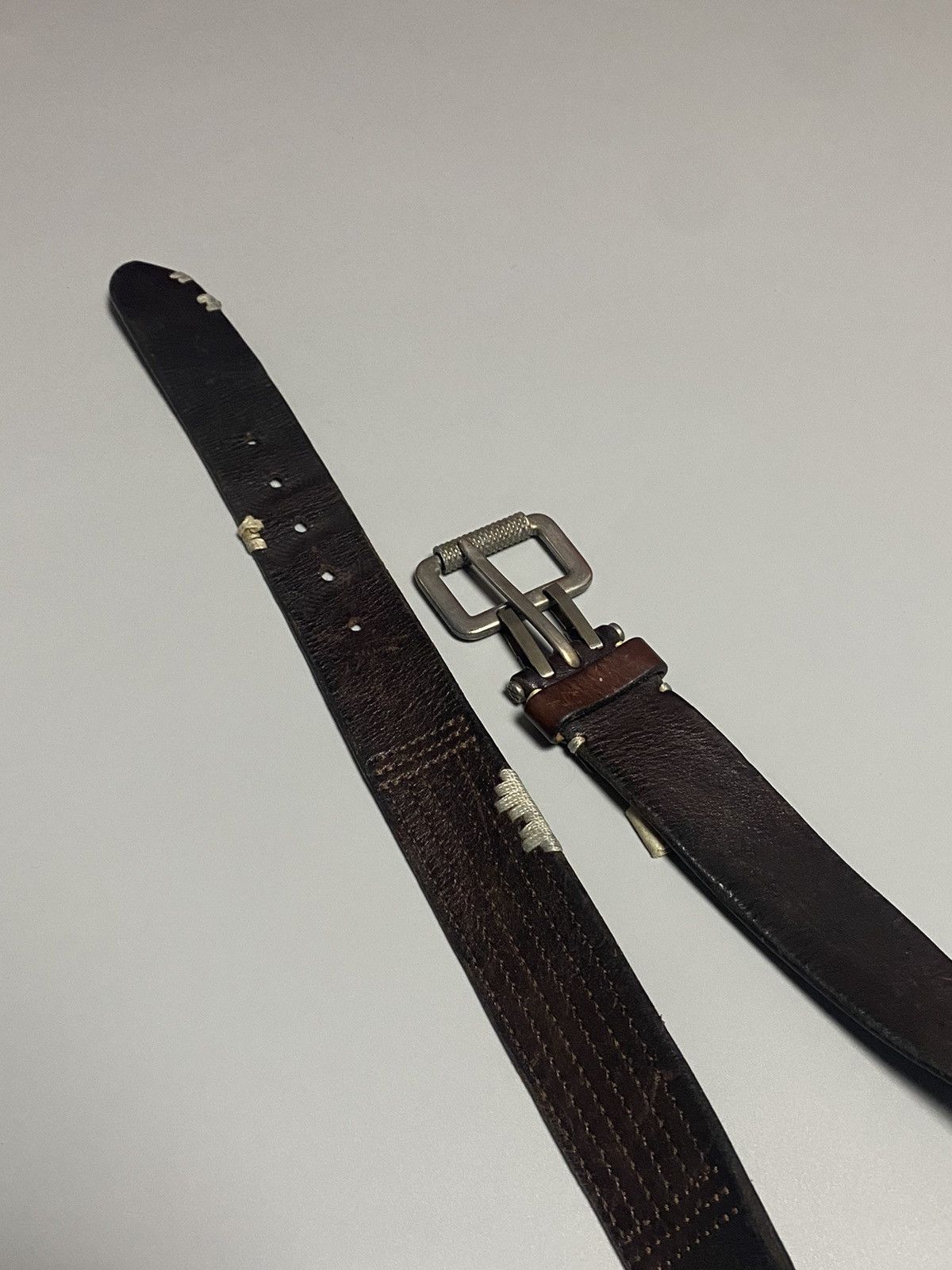 Diesel Diesel RARE avant-garde vintage leather belt designer Size 38 - 4 Thumbnail