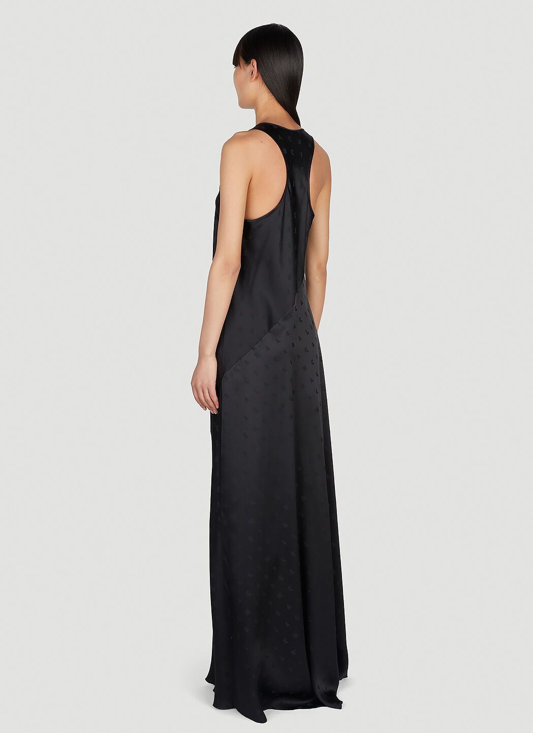 Balenciaga o1la1rc1a1024 Racer Back Gown in Black Size XS / US 0-2 / IT 36-38 - 4 Thumbnail