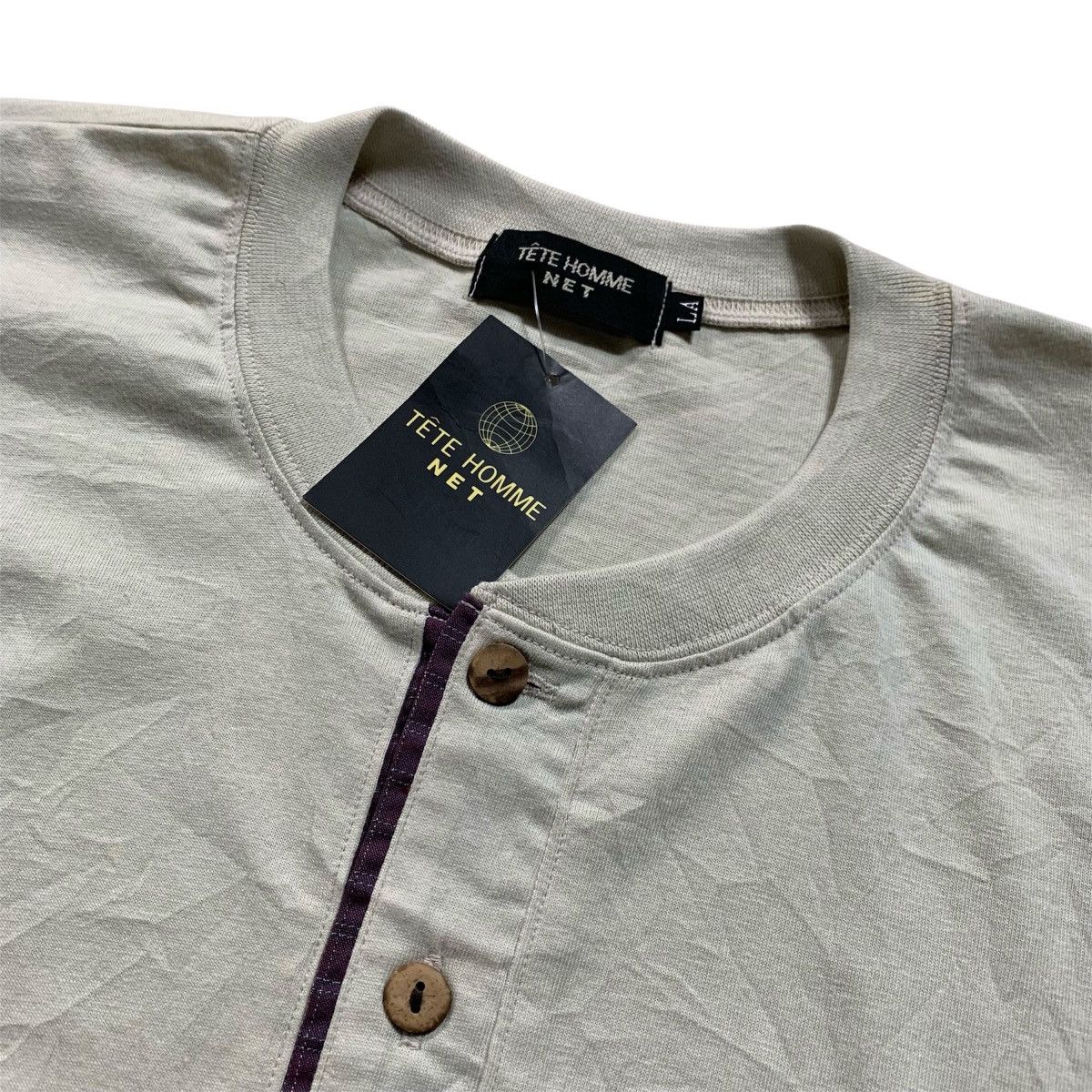 Tete Homme Tete Homme Issey Miyake Longsleeve Button Japanese Brand Size US L / EU 52-54 / 3 - 2 Thumbnail