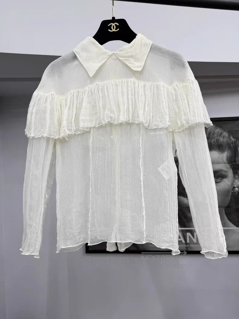 Chanel Chanel High-end handicraft workshop series white ruffle la Size XS / US 0-2 / IT 36-38 - 1 Thumbnail