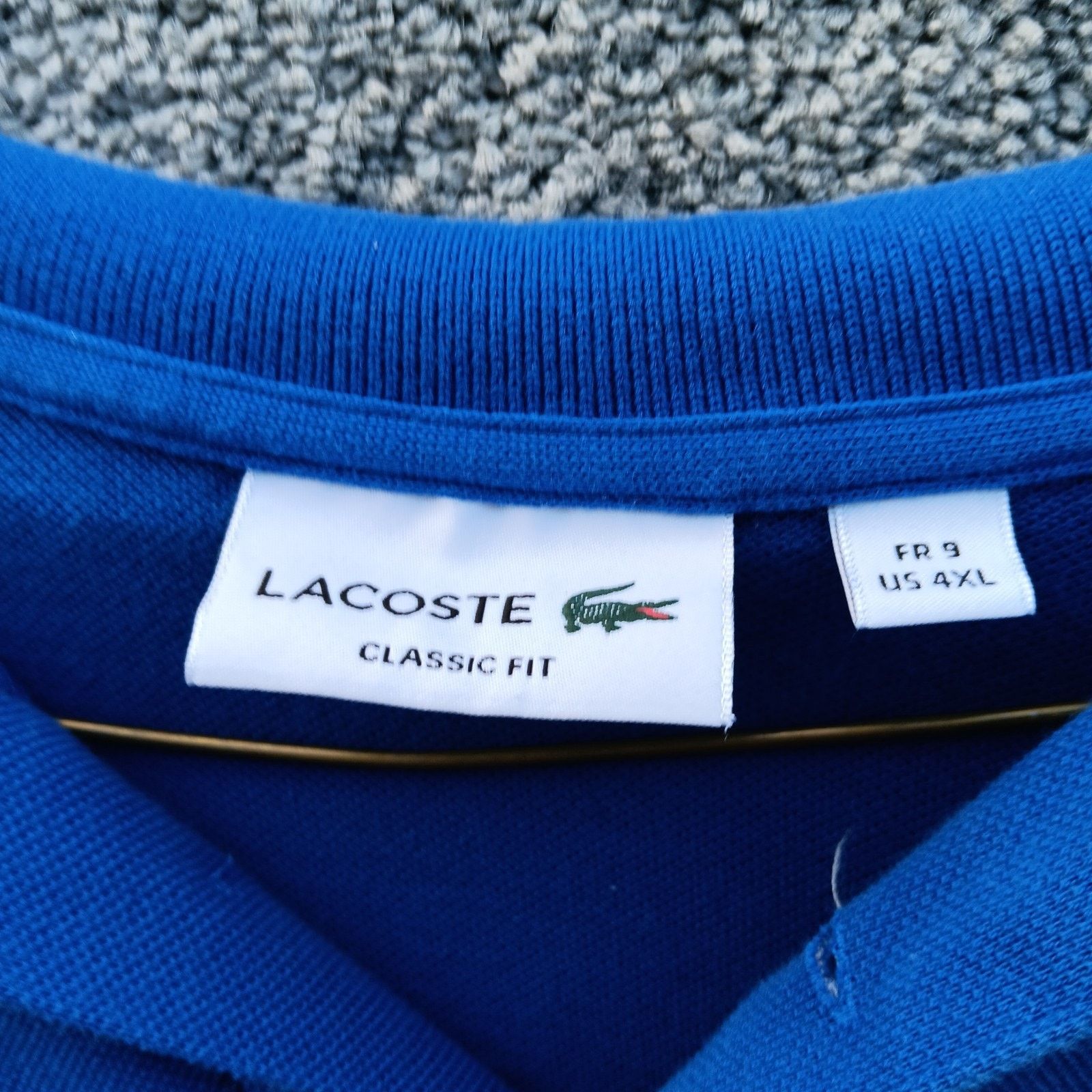 Lacoste Lacoste Polo Shirt Mens 4XL Blue Croc Logo Classic Fit Size US XXL / EU 58 / 5 - 3 Thumbnail