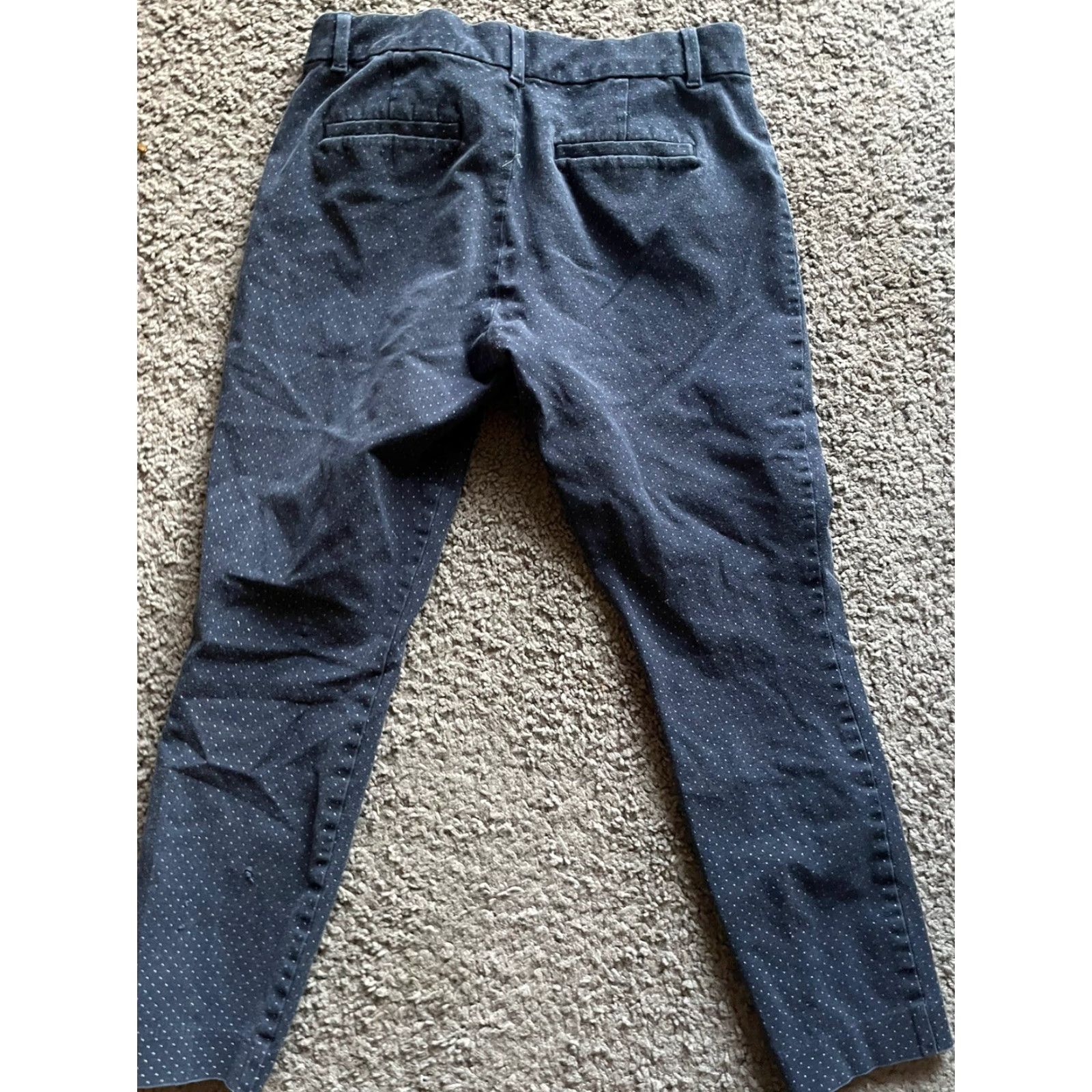 Gap Gap Womens 8 Regular Navy Blue Polka Dot Skinny Ankle Pants Size 30" / US 8 / IT 44 - 3 Thumbnail