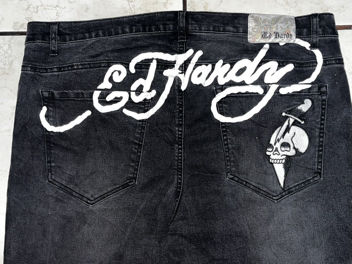 Ed Hardy DAGGER SKULL SLIM JEAN Size US 40 / EU 56 - 3 Thumbnail