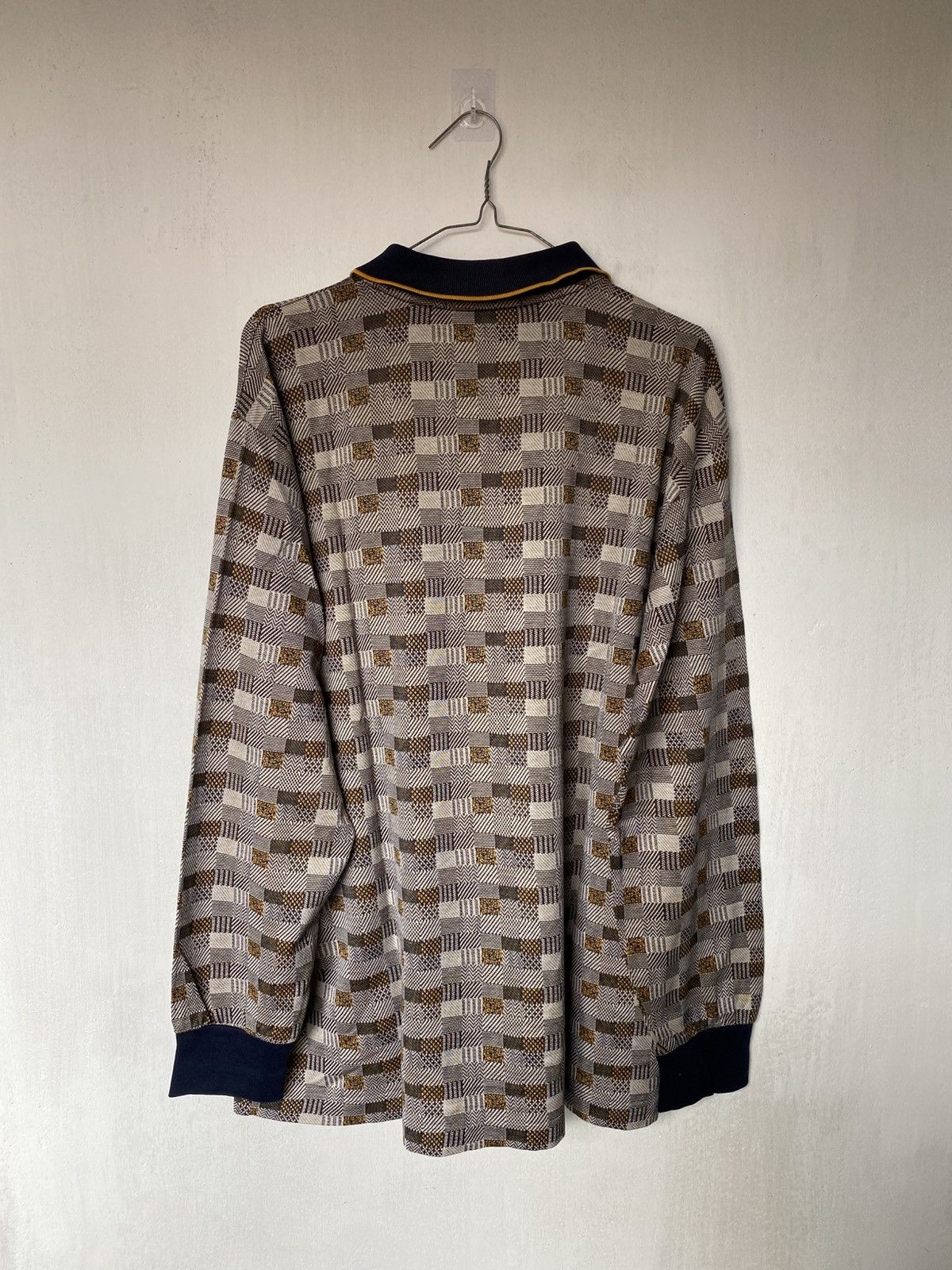 Yves Saint Laurent Vintage Ysl Longsleeve Polo Shirt Size US L / EU 52-54 / 3 - 3 Thumbnail