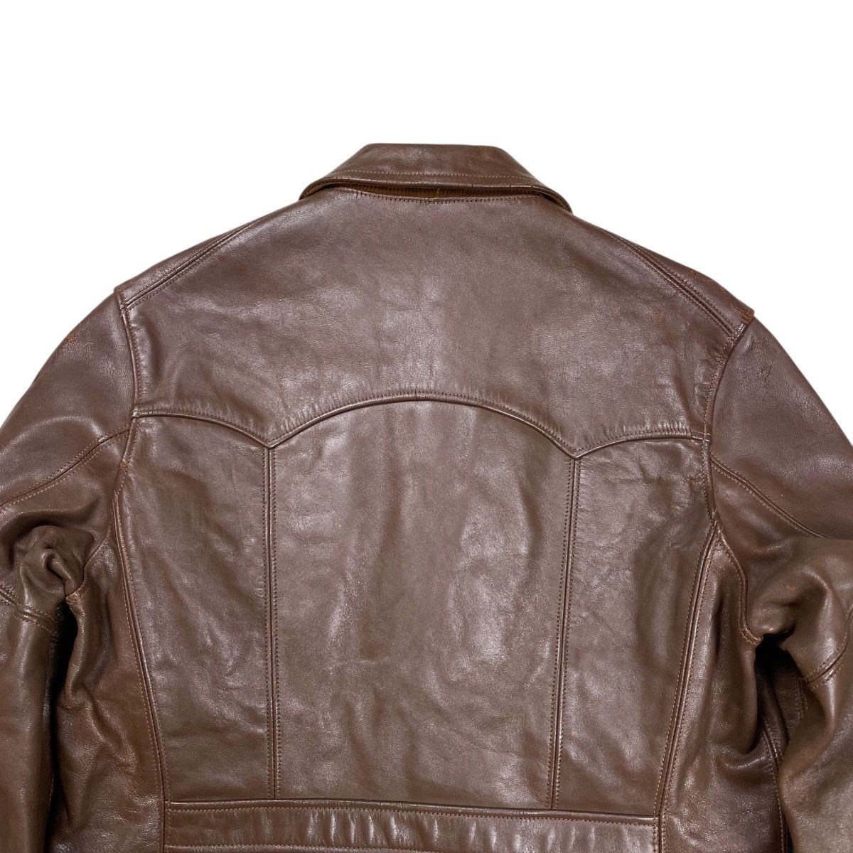 The Real McCoy's Rare Vintage 30s Joe McCoy Horeside Leather Sports Jacket Size US L / EU 52-54 / 3 - 16 Thumbnail