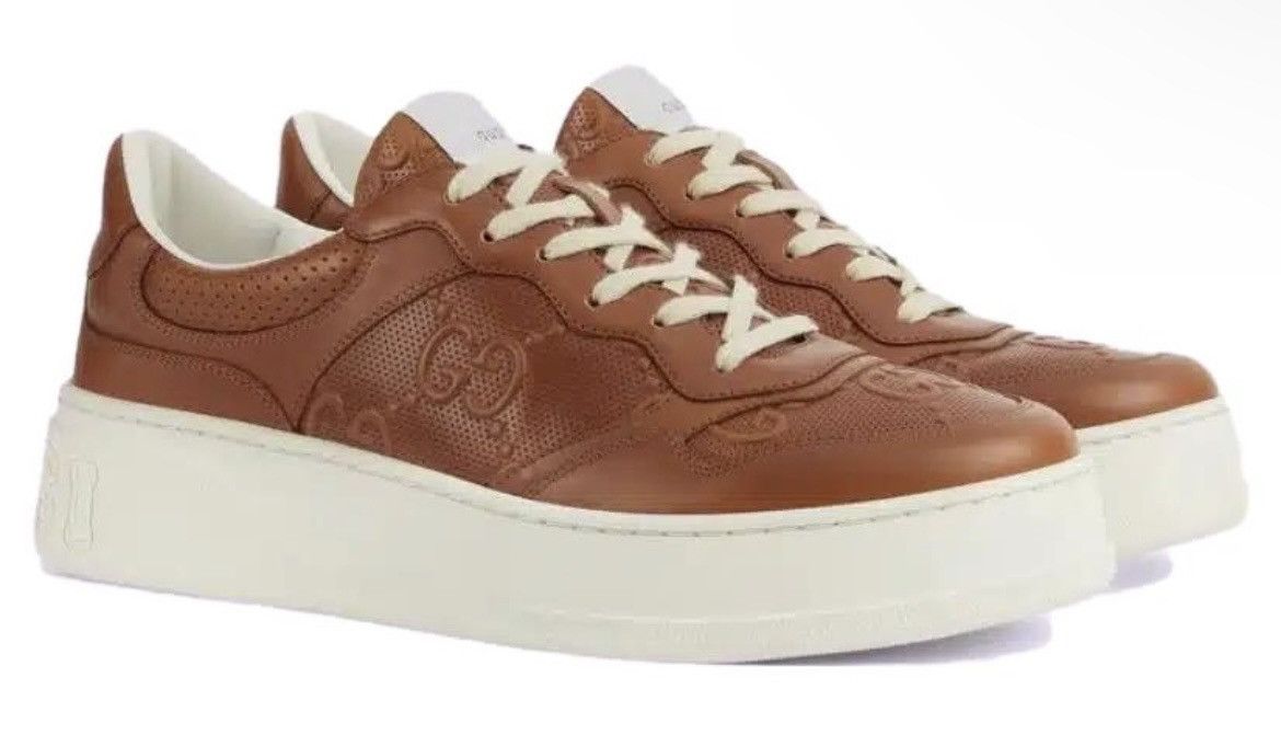 Gucci Gucci GG Logo Embossed Sneaker Size US 12 / EU 45 - 2 Thumbnail