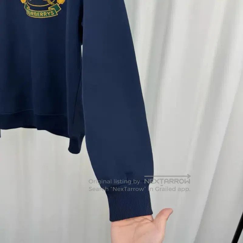 Burberry Burberry Men's Navy Cotton Logo Sweatshirt. Size US S / EU 44-46 / 1 - 4 Thumbnail