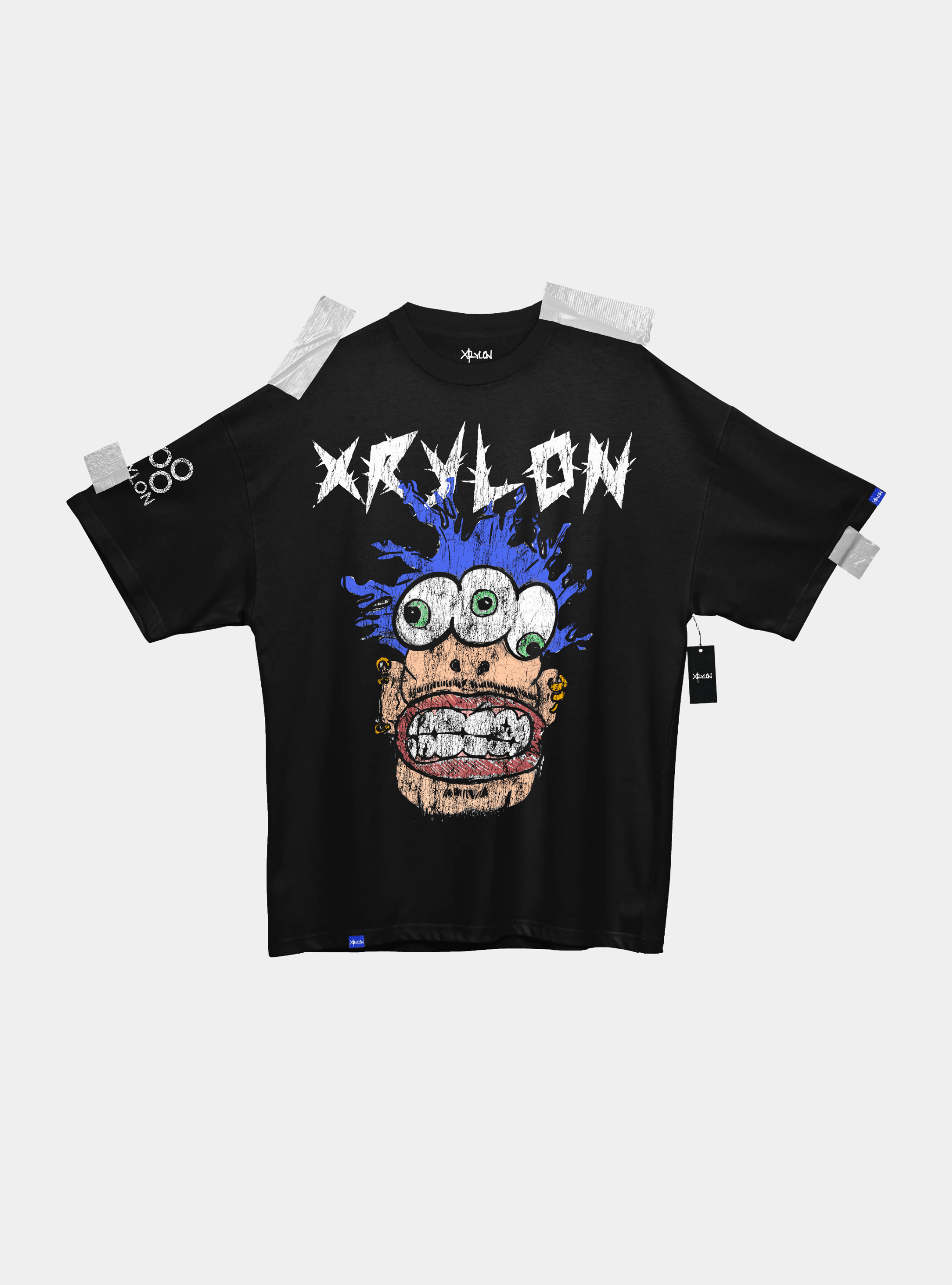 Designer × Vintage Premium Heavy Tee – Overload by Xrylon | 300gsm Size US L / EU 52-54 / 3 - 1 Thumbnail