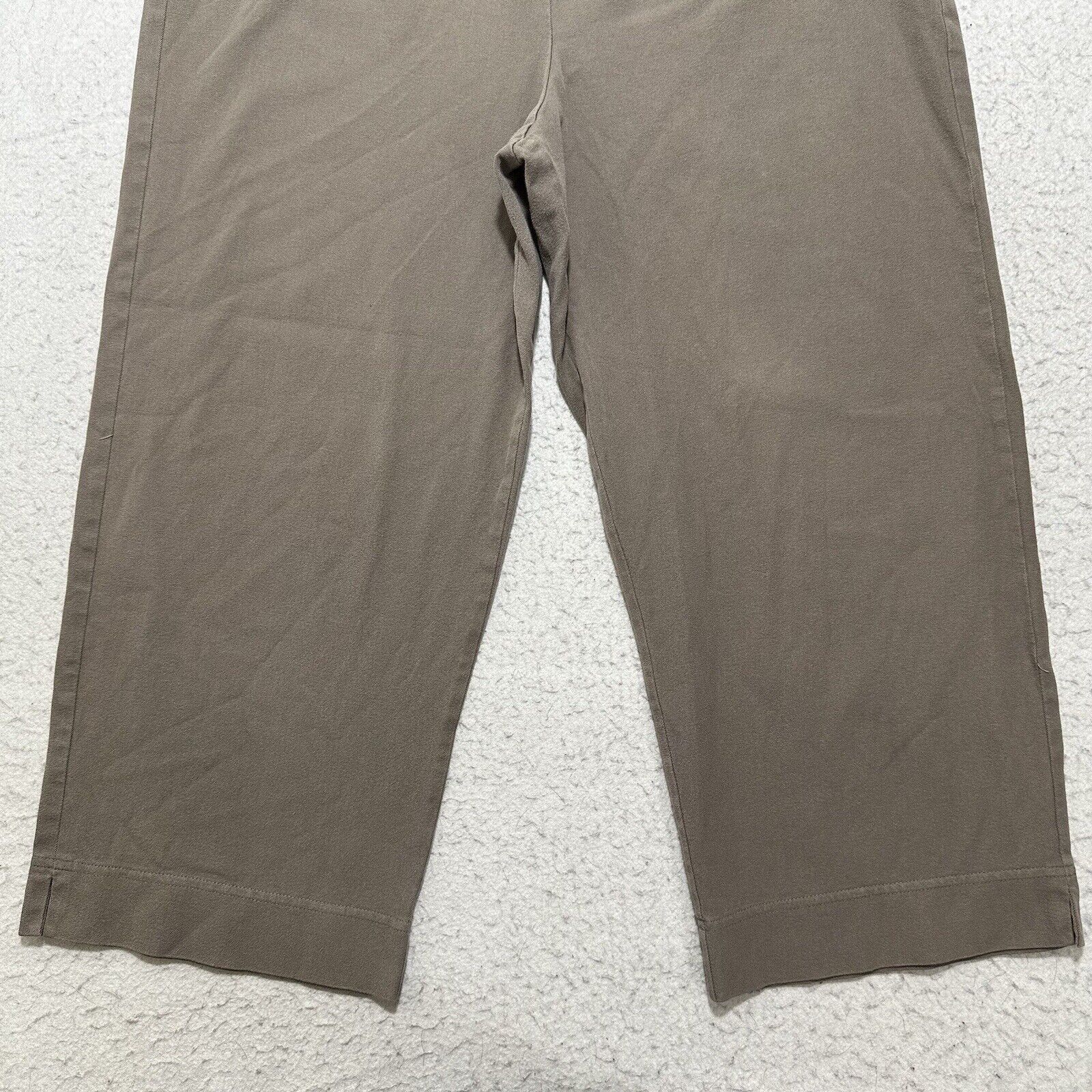 Chicos Chico's Design Large Brown High Rise Capri Pants (34x21) Size 34" / US 12 / IT 48 - 3 Thumbnail