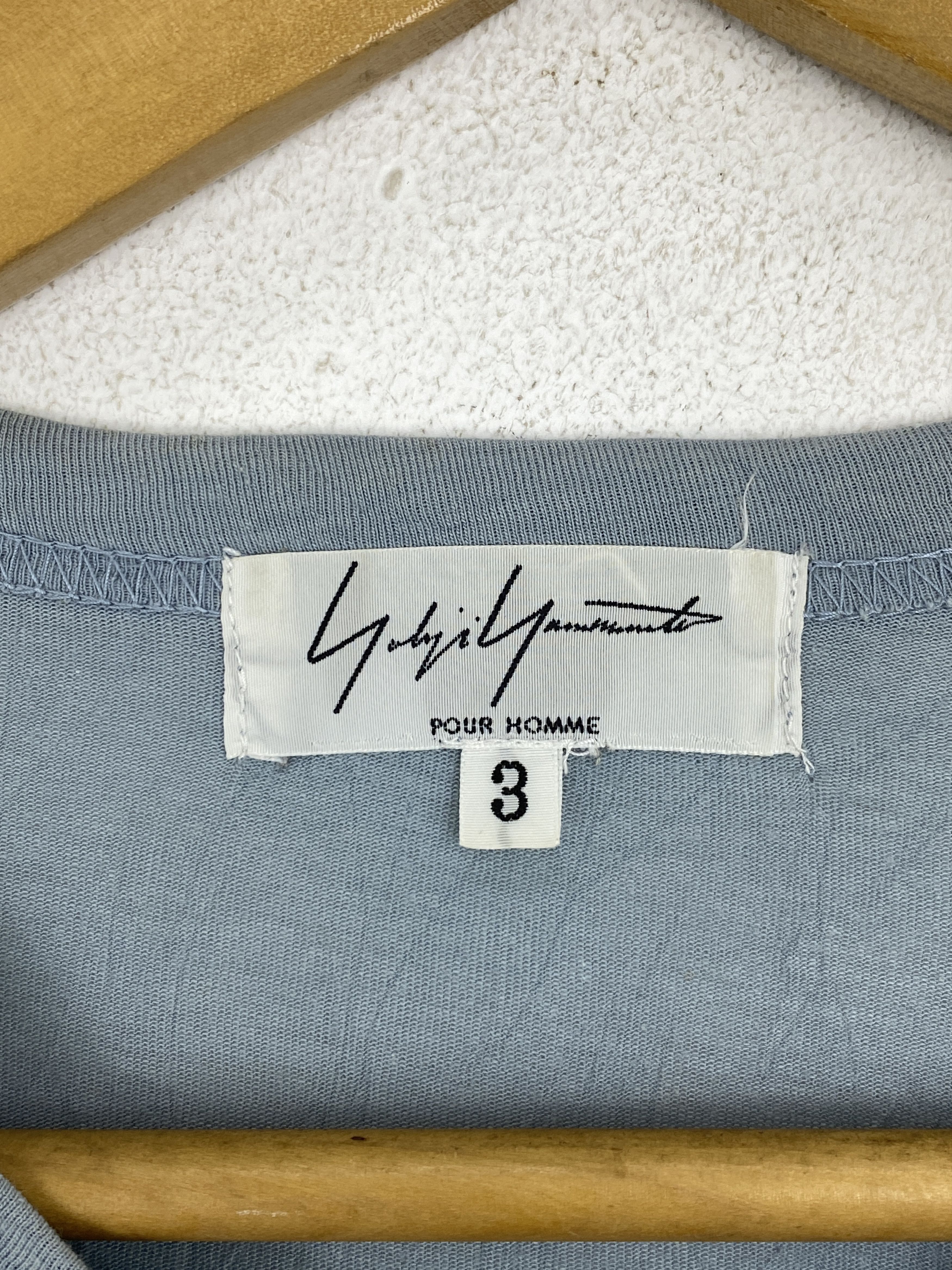 Designer Vintage Yohji Yamamoto Plain Made In Japan Tee Shirt TA0631 Size US L / EU 52-54 / 3 - 5 Thumbnail
