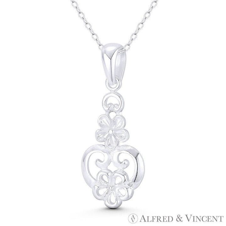 Other 5-Petal Daisy Flower Charm 35x14mm Drop Pendant Size ONE SIZE - 1 Preview