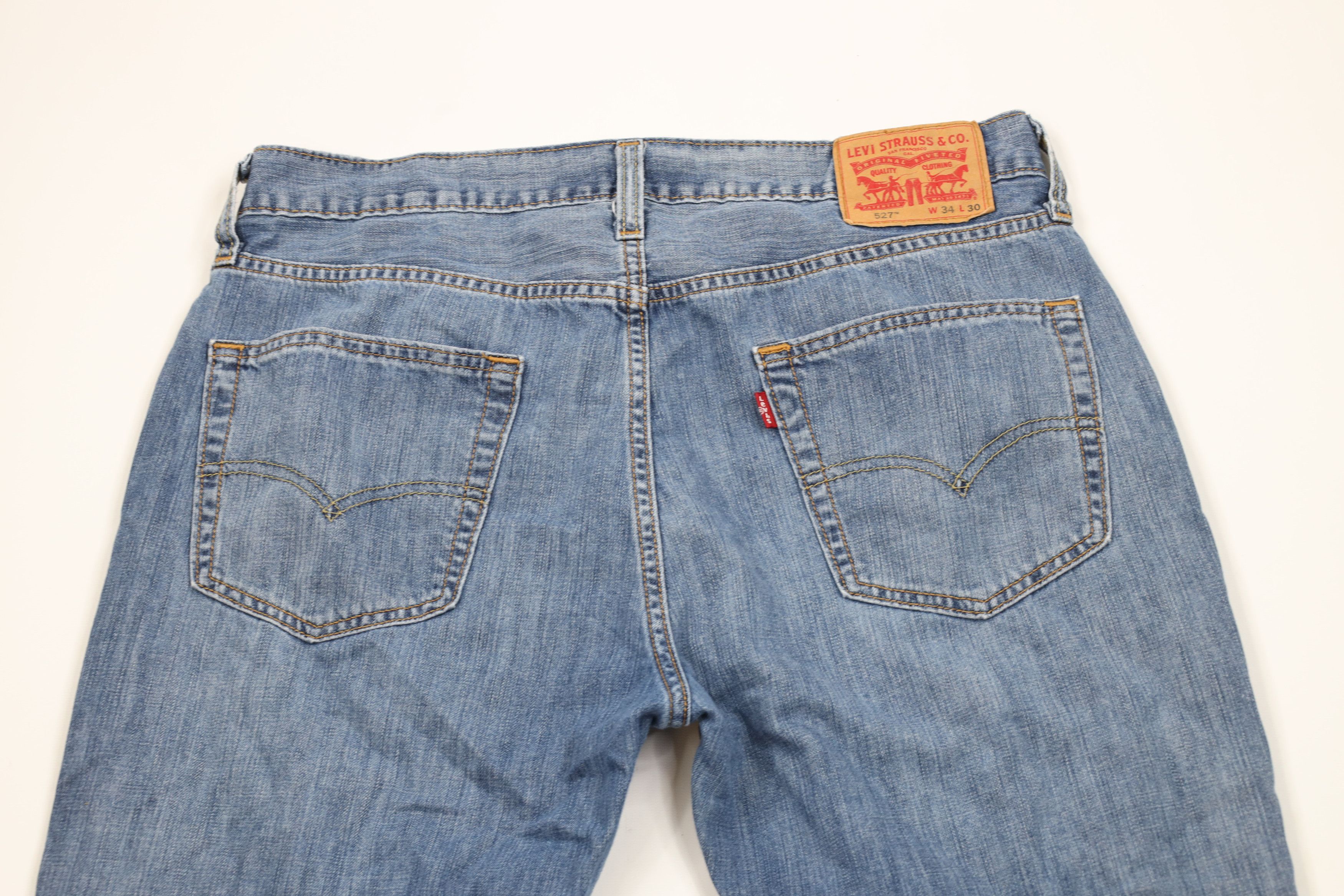 Levi's Vintage Y2K Levis 527 Fit Bootcut Wide Leg Denim Jeans Blue Size US 34 / EU 50 - 12 Thumbnail