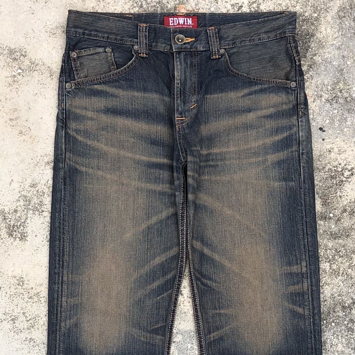 Edwin Vintage Edwin XV Rusty Distressed Denim Pants Size US 34 / EU 50 - 2 Thumbnail
