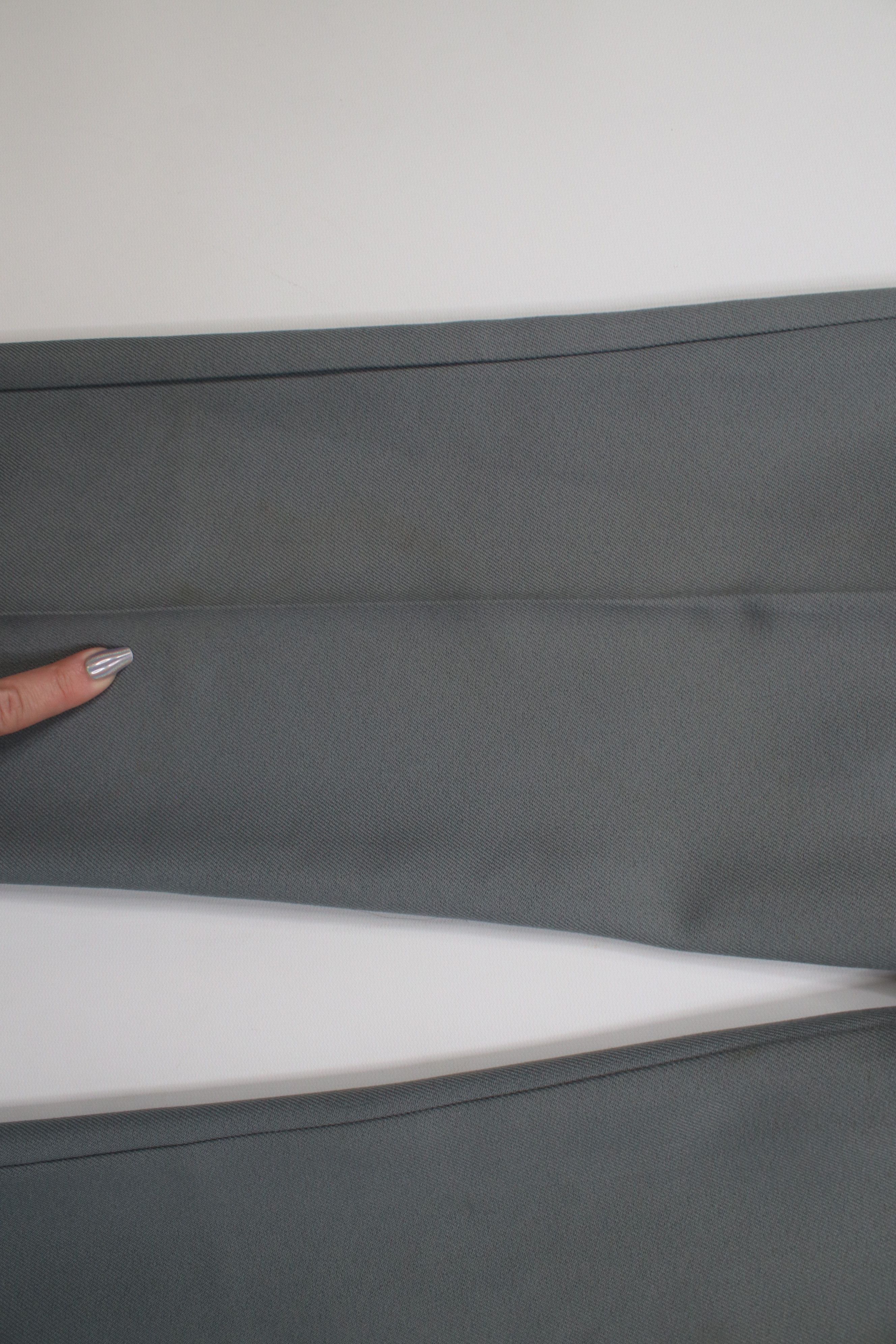 Vintage Vintage 90s Streetwear Knit Flared Wide Leg Chino Pants Gray Size US 32 / EU 48 - 6 Thumbnail